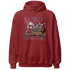 High 85 Metallic Burgundy 1s Hoodie Match Money Never Sleeps - NastyJamz