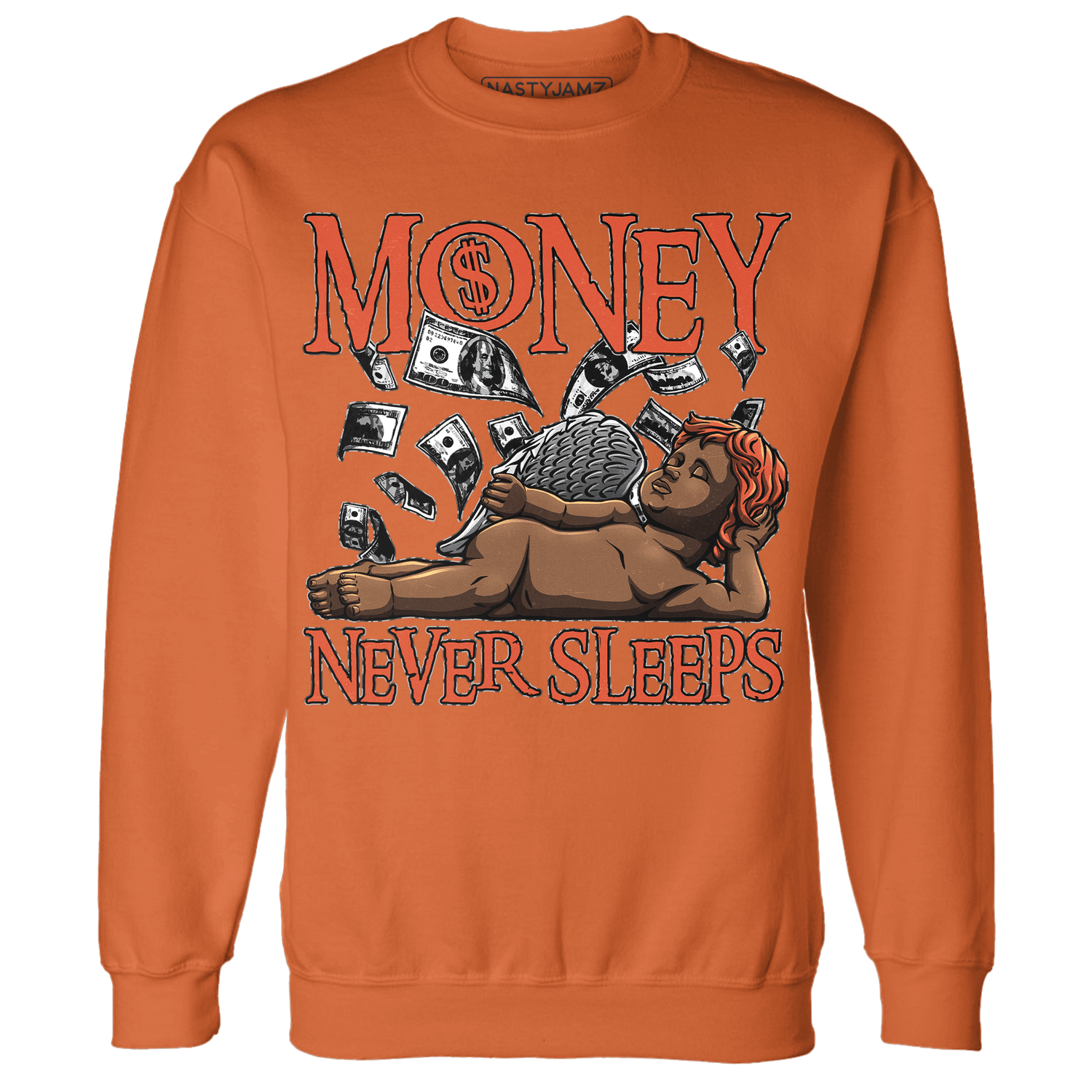 Georgia Peach 3s Sweatshirt Match Money Never Sleeps - NastyJamz