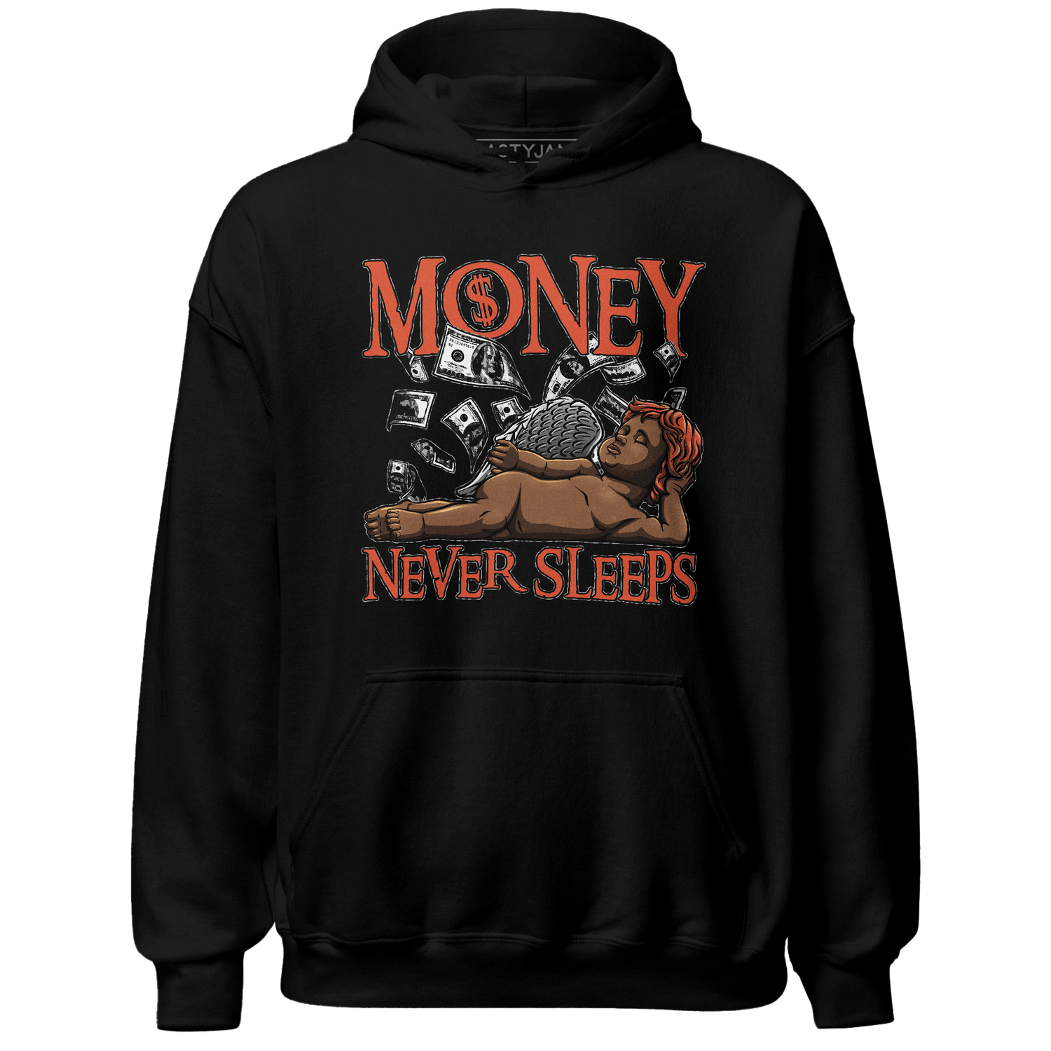 Georgia Peach 3s Hoodie Match Money Never Sleeps - NastyJamz
