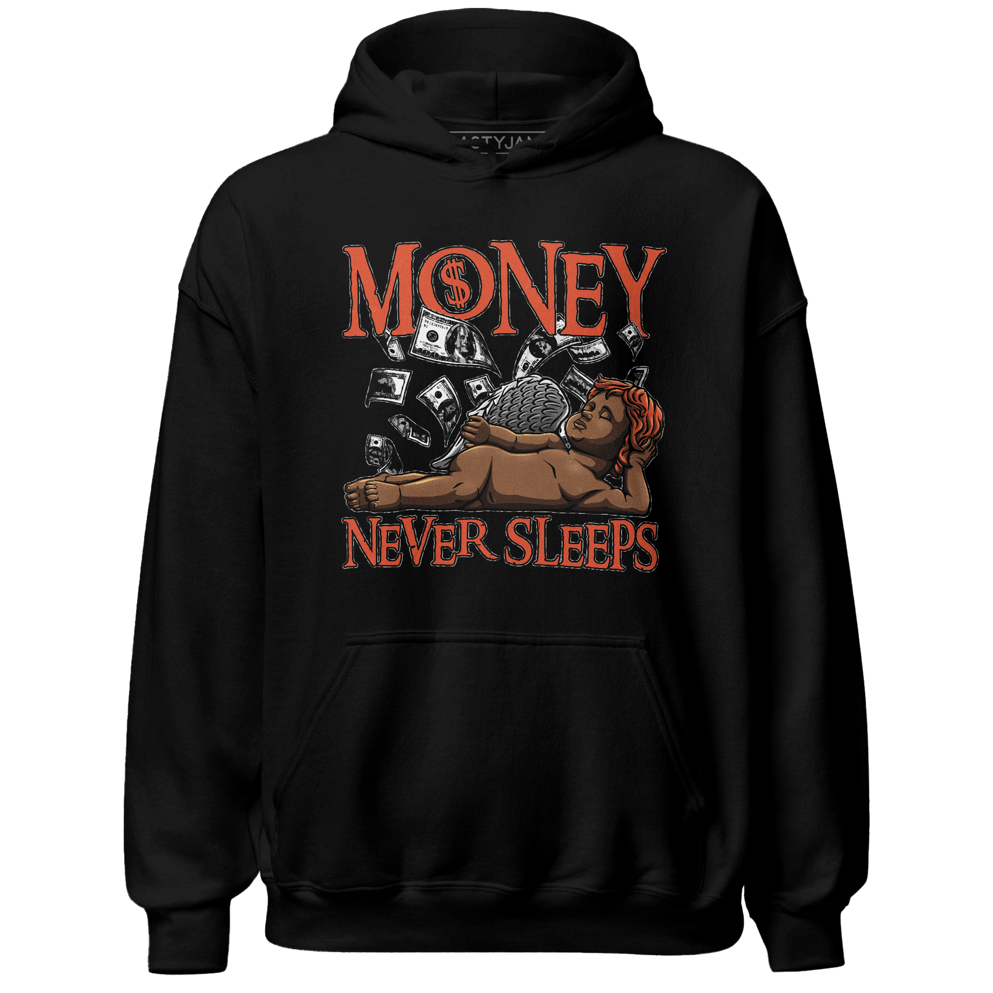Georgia Peach 3s Hoodie Match Money Never Sleeps - NastyJamz