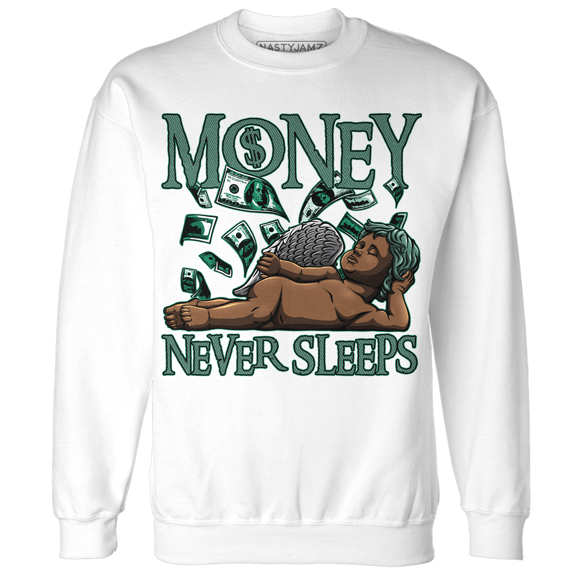 Nina CN Abney 3s Sweatshirt Match Money Never Sleeps - NastyJamz