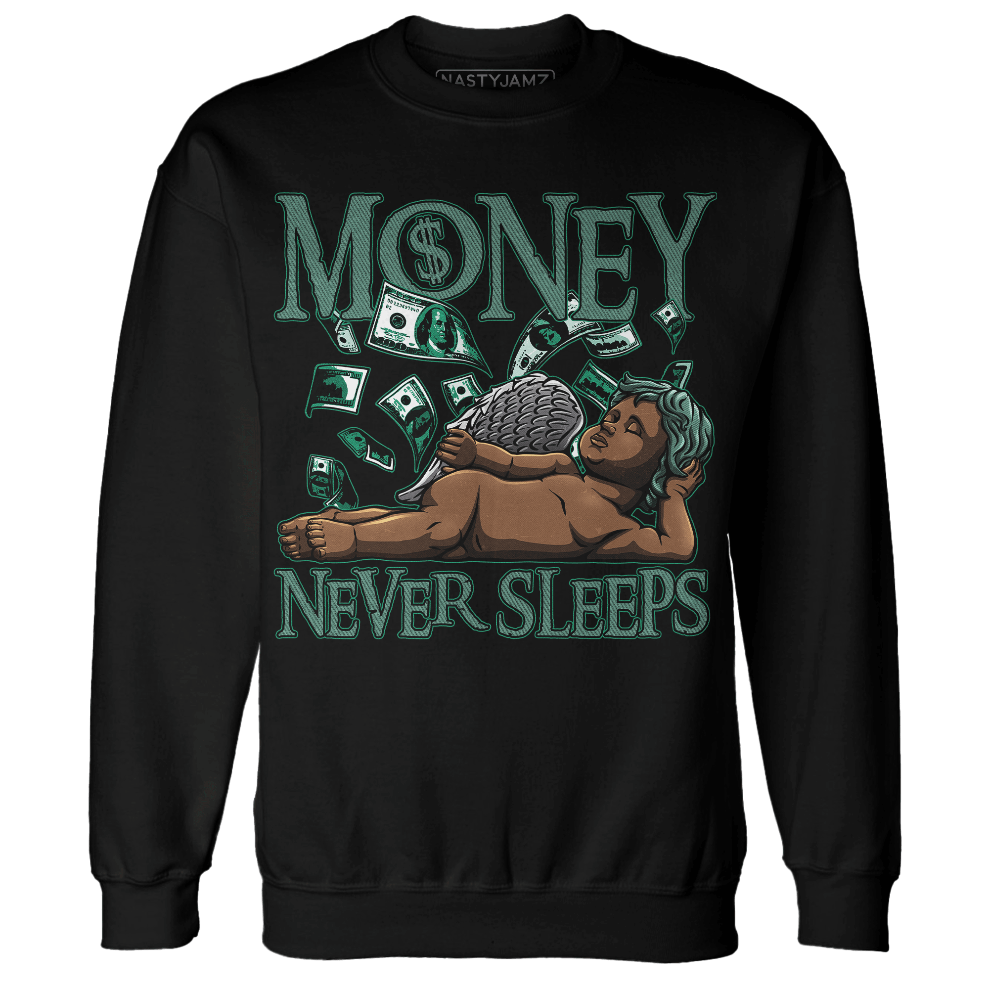 Nina CN Abney 3s Sweatshirt Match Money Never Sleeps - NastyJamz