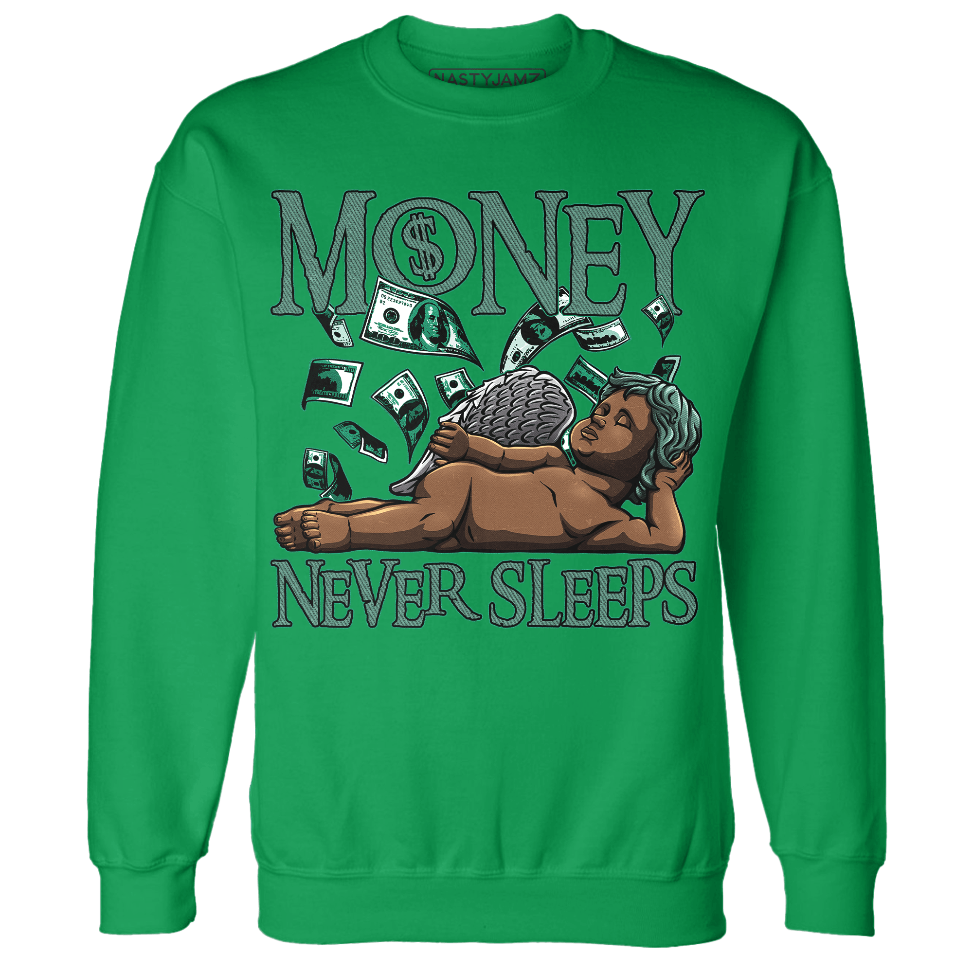 Nina CN Abney 3s Sweatshirt Match Money Never Sleeps - NastyJamz