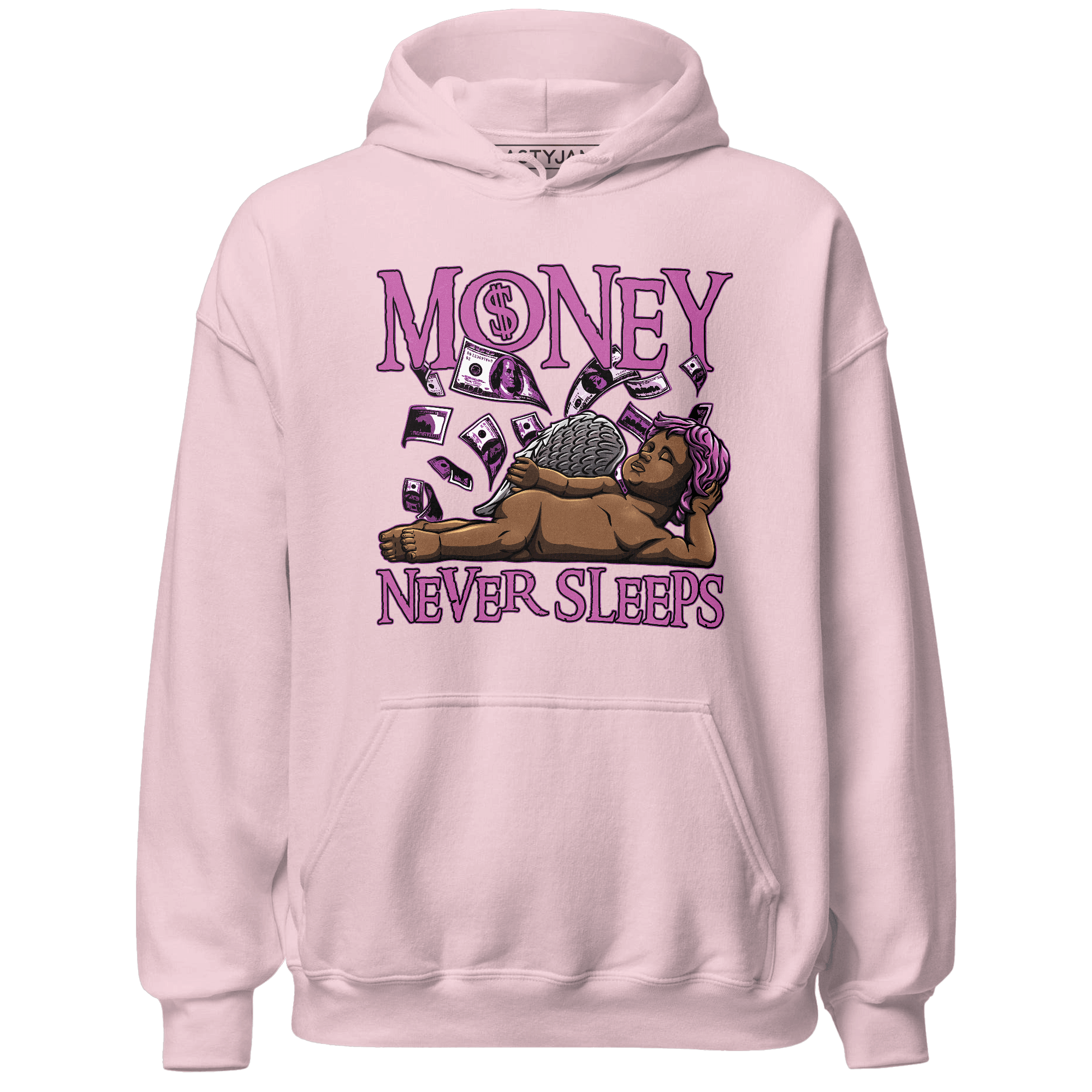 GS Hyper Violet 4s Hoodie Match Money Never Sleeps - NastyJamz