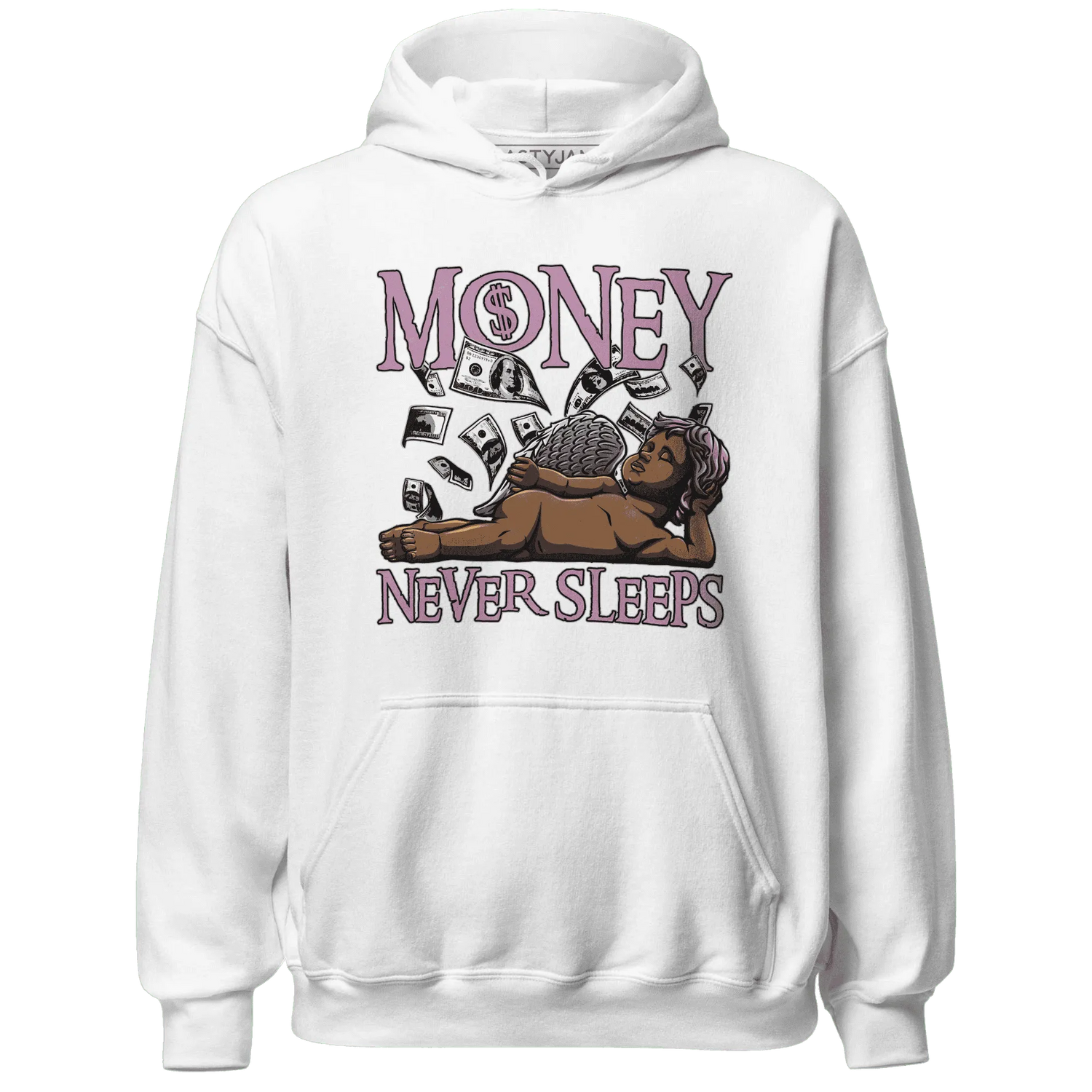Orchid-Neutral-Grey-Black-White-4s-NastyJamz-Hoodie-Match-Money-Never-Sleeps