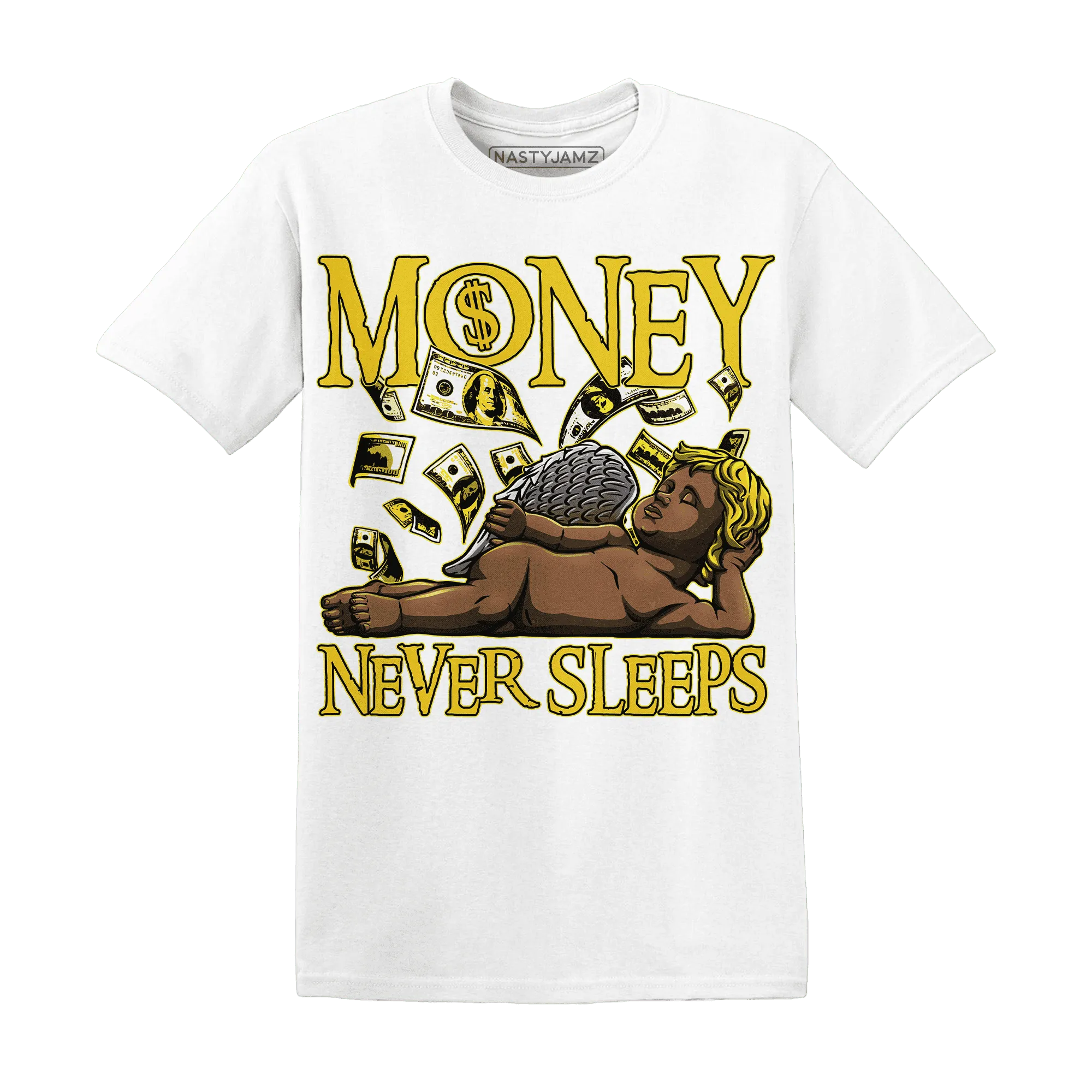 Vivid-Sulfur-4s-T-Shirt-Match-Money-Never-Sleeps