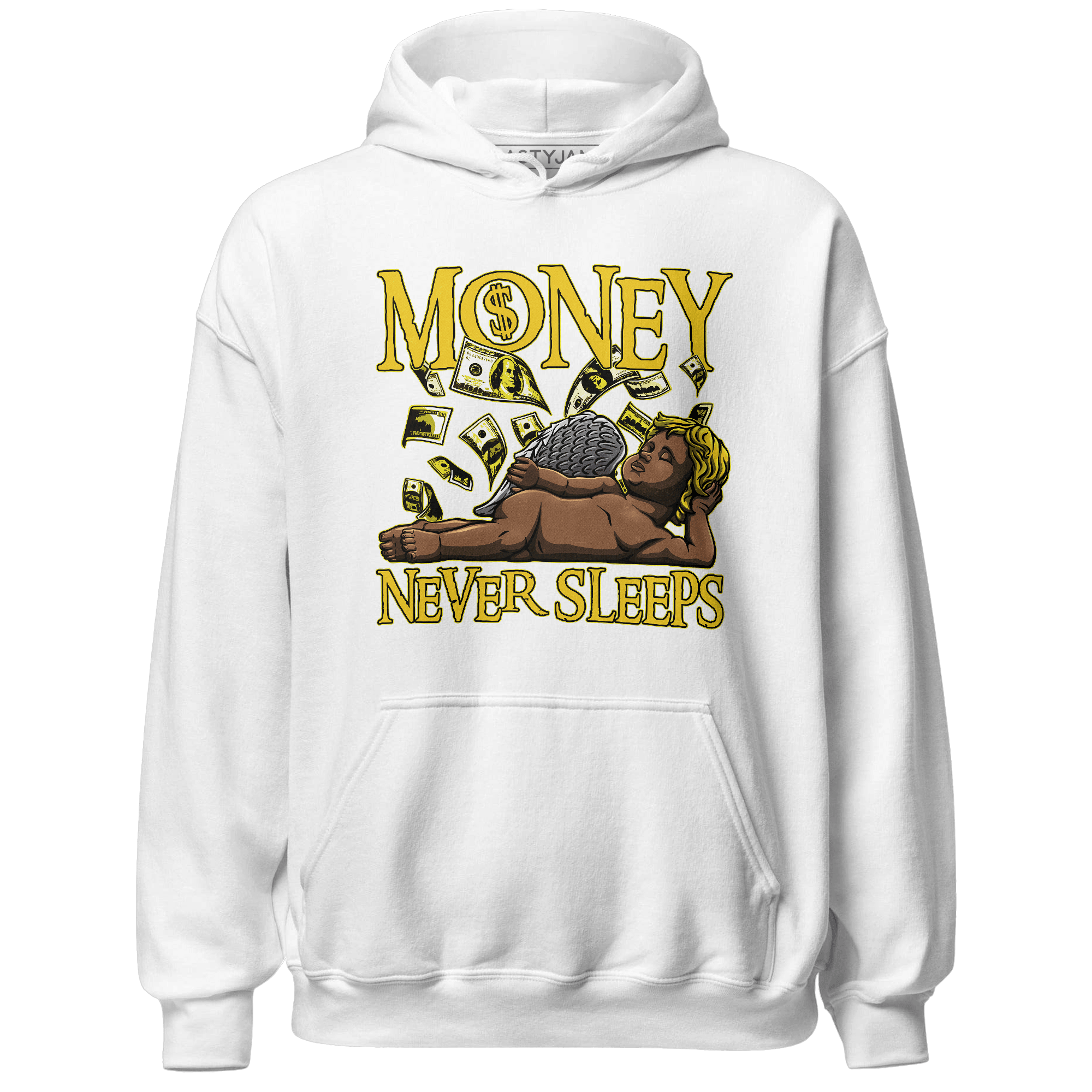 Vivid Sulfur 4s Hoodie Match Money Never Sleeps - NastyJamz