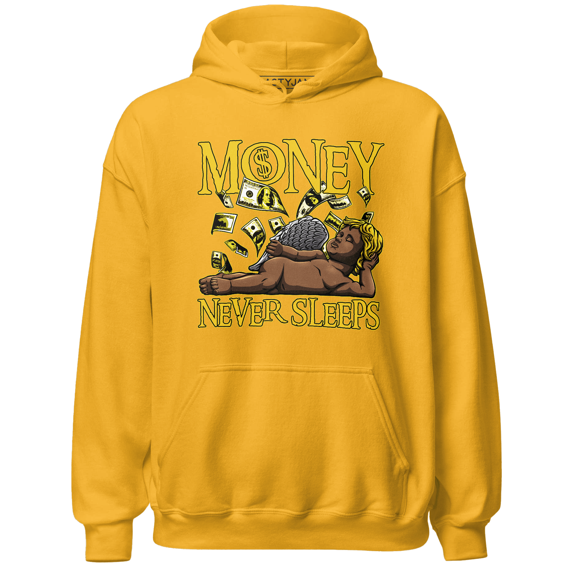 Vivid Sulfur 4s Hoodie Match Money Never Sleeps - NastyJamz