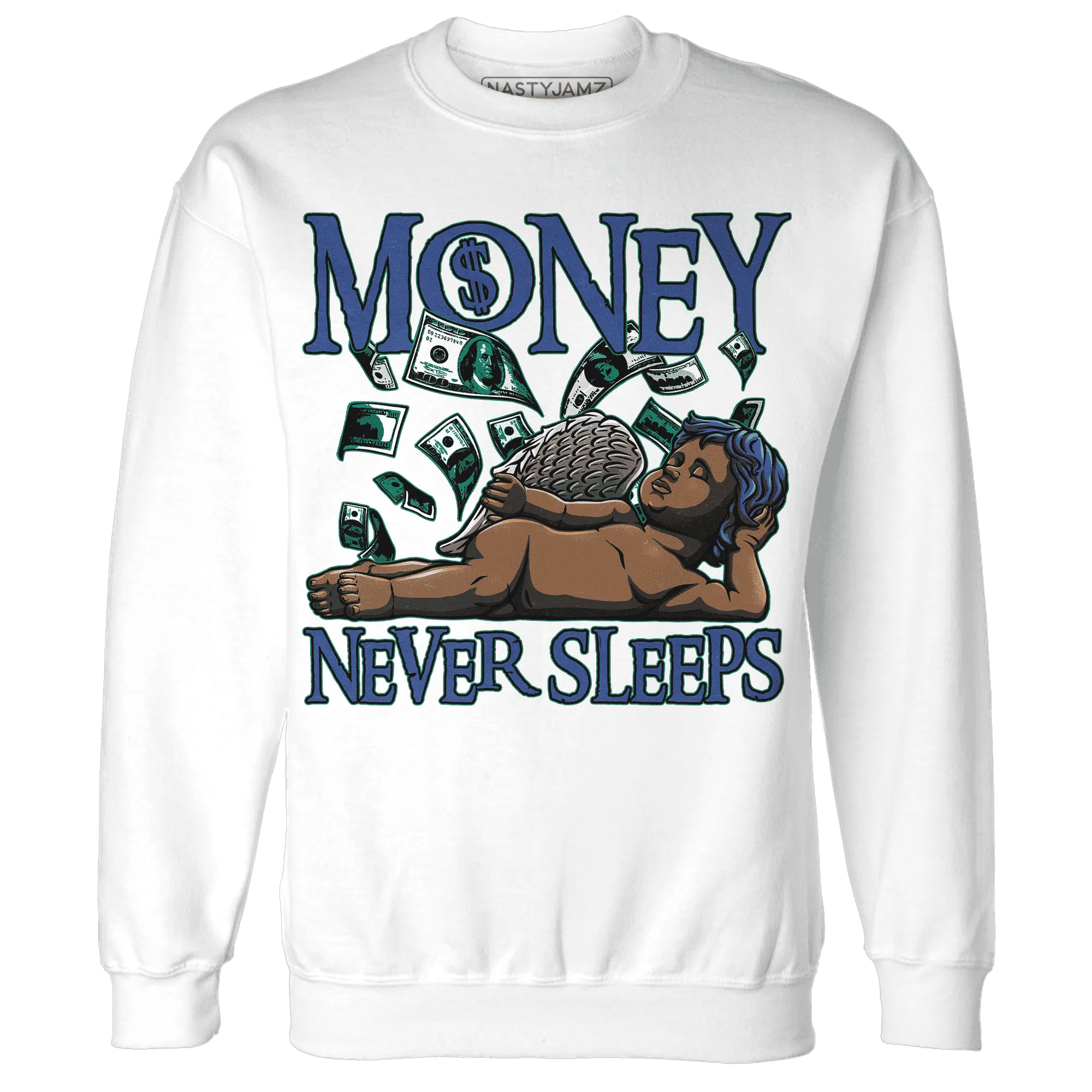 Dunk-Hyper-Royal-Malachite-NastyJamz-Sweatshirt-Match-Money-Never-Sleeps
