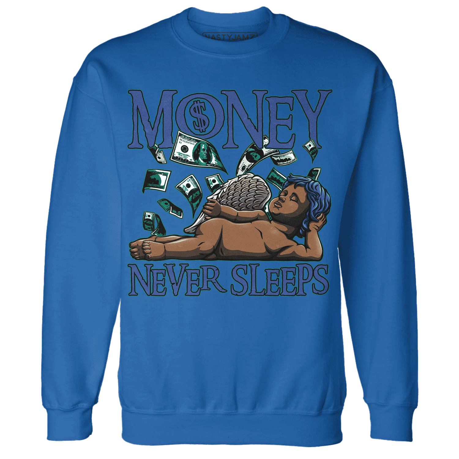 Dunk-Hyper-Royal-Malachite-NastyJamz-Sweatshirt-Match-Money-Never-Sleeps