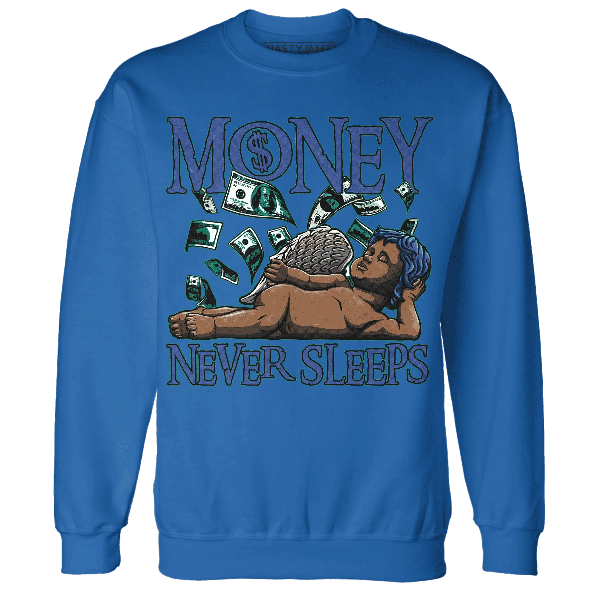 Dunk-Hyper-Royal-Malachite-NastyJamz-Sweatshirt-Match-Money-Never-Sleeps