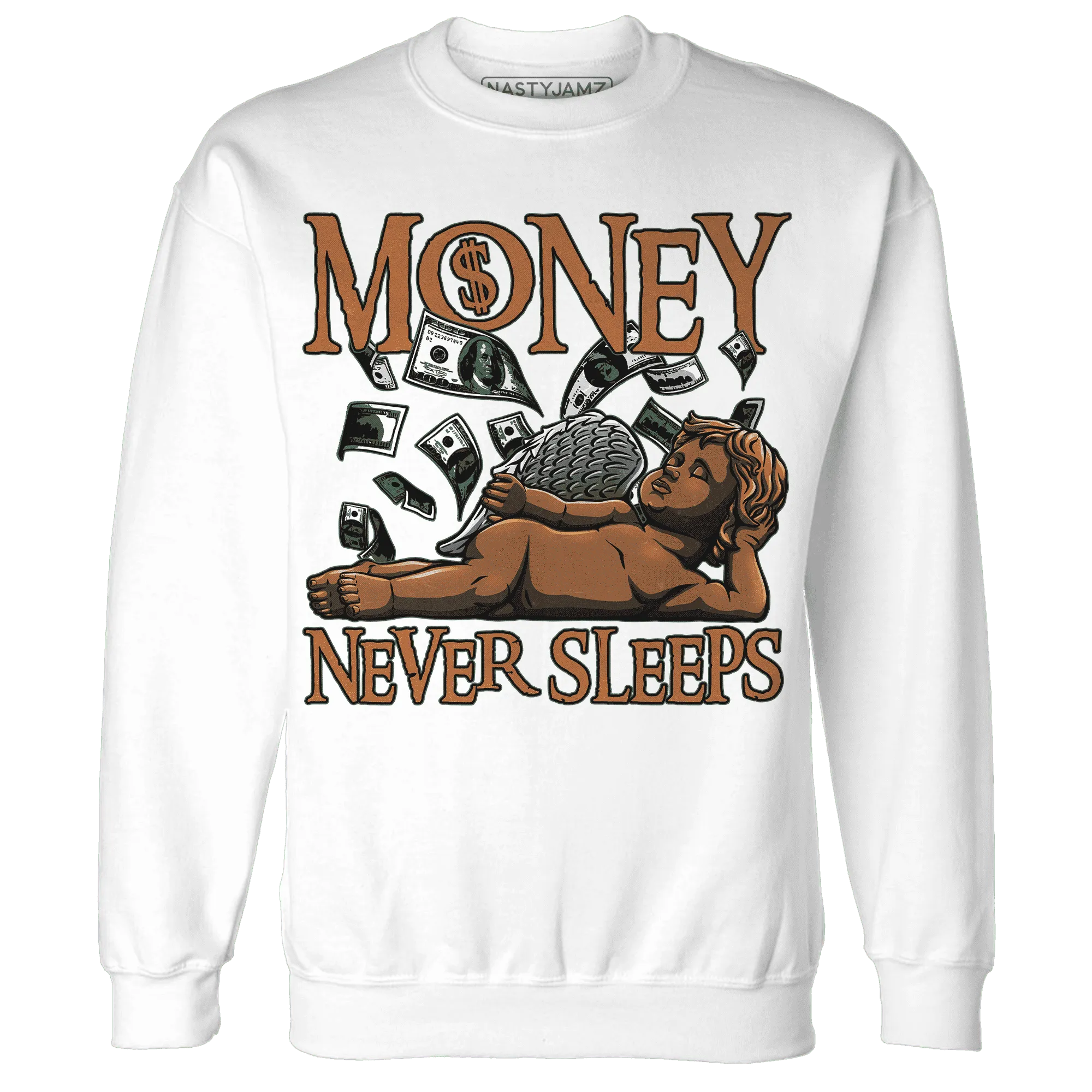 Dunk-Low-Ceramic-NastyJamz-Sweatshirt-Match-Money-Never-Sleeps