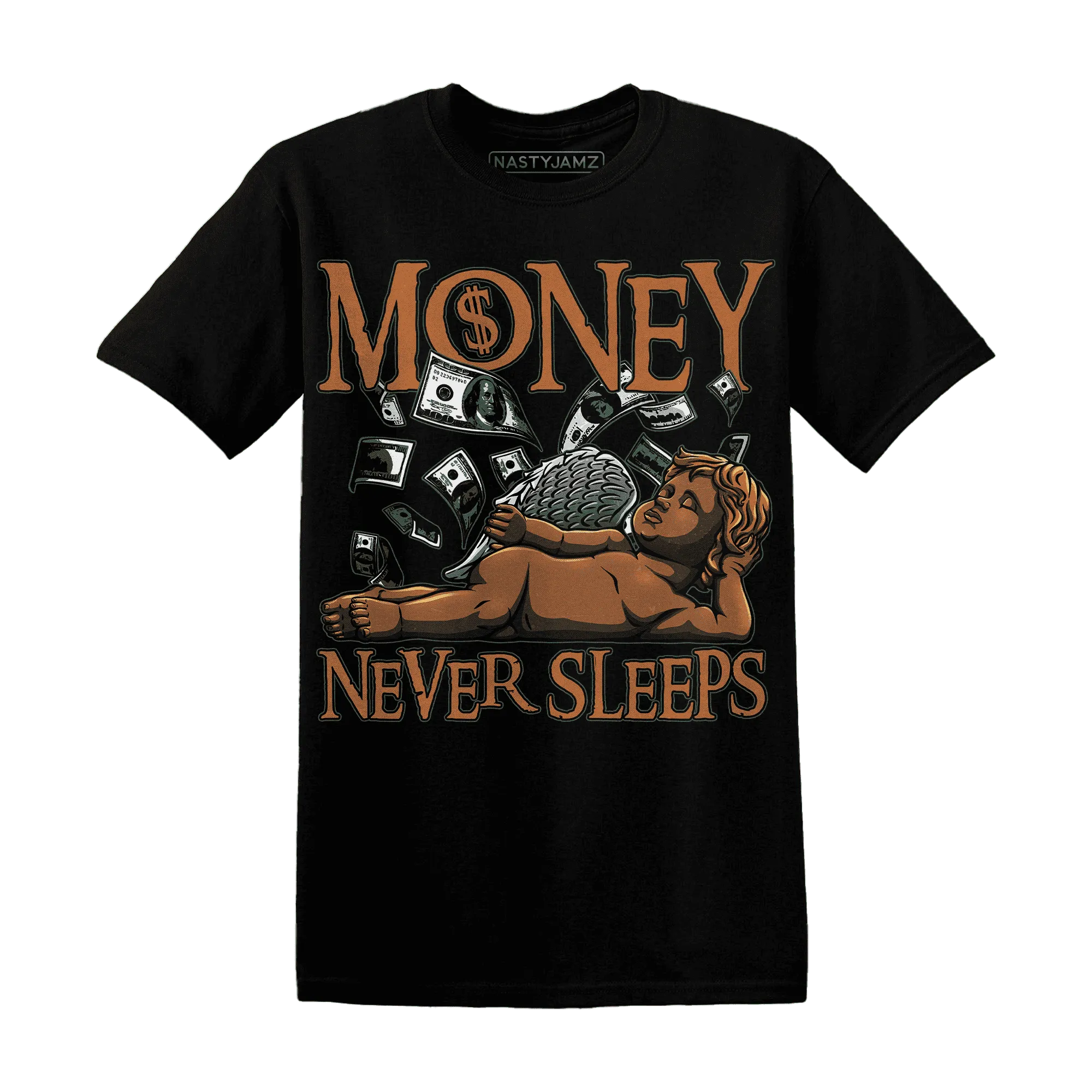 Dunk-Low-Ceramic-NastyJamz-T-Shirt-Match-Money-Never-Sleeps