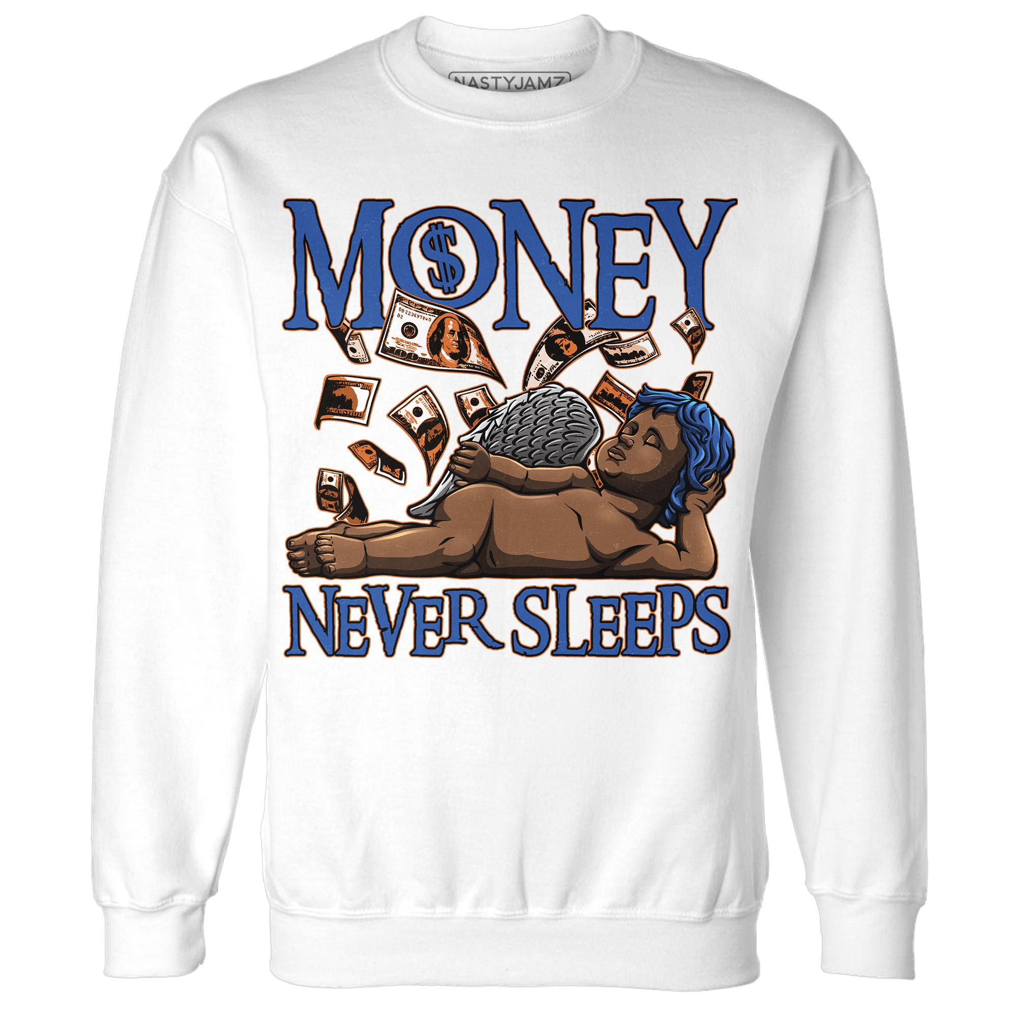 Dunk Low Knicks Sweatshirt Match Money Never Sleeps - NastyJamz
