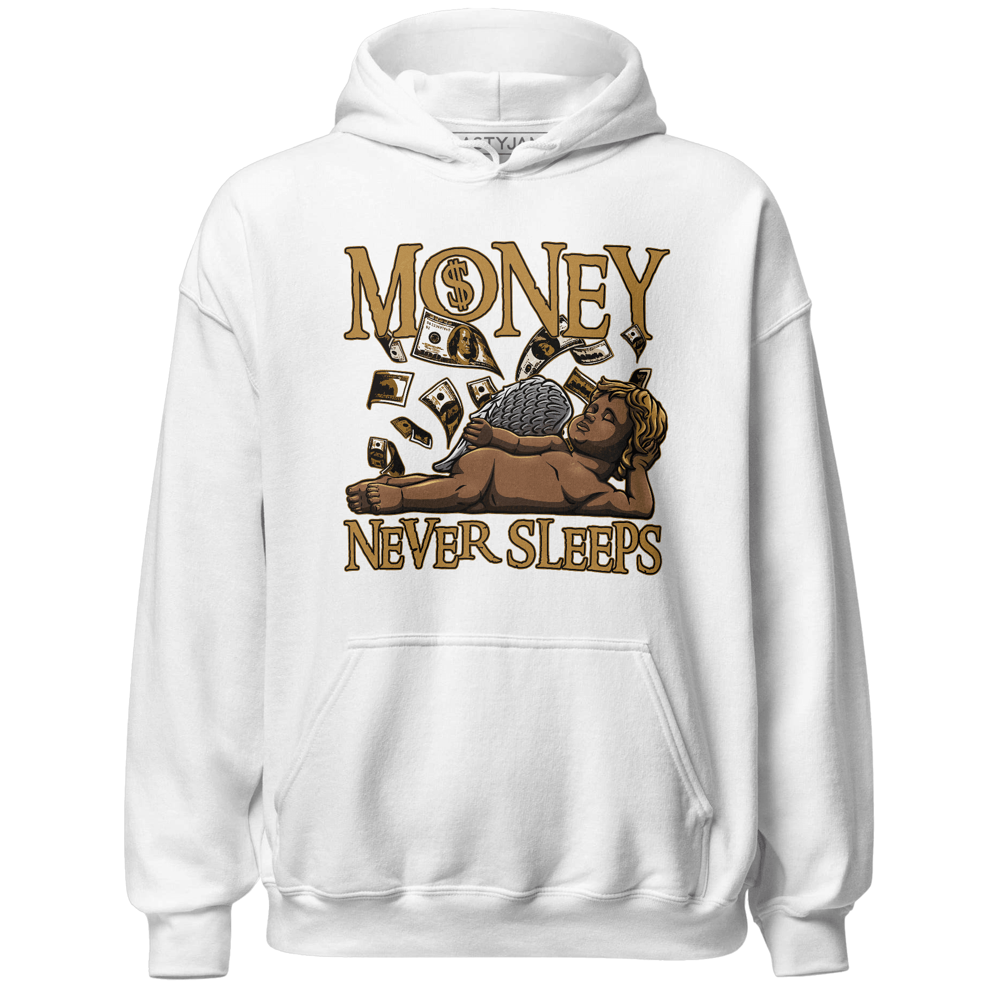 Wheat 13s Hoodie Match Money Never Sleeps - NastyJamz