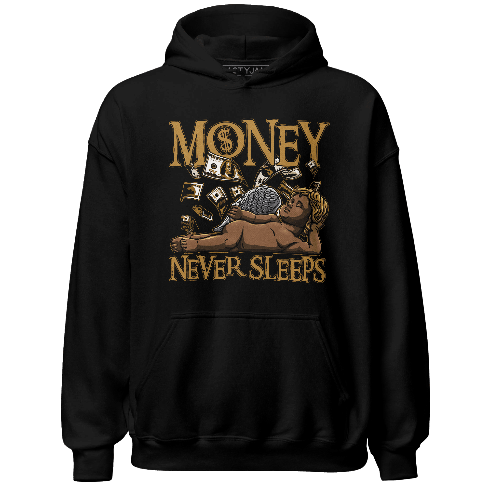 Wheat 13s Hoodie Match Money Never Sleeps - NastyJamz