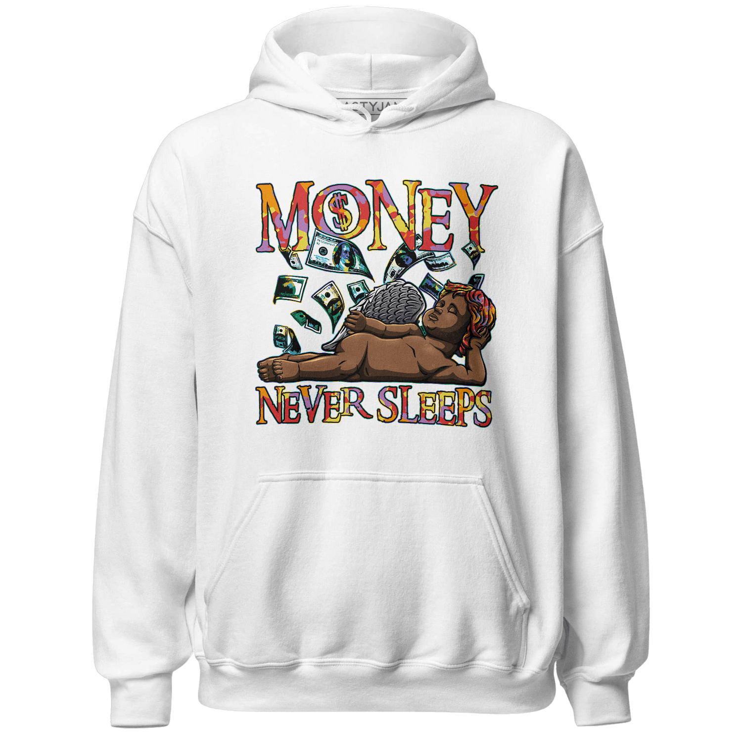 Mid GS Six Championships 1s Hoodie Match Money Never Sleeps - NastyJamz