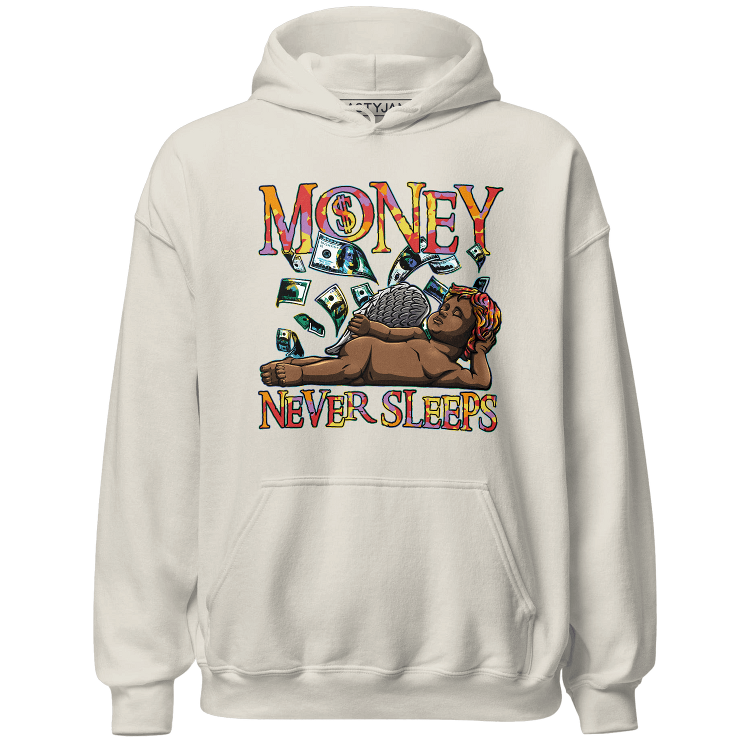 Mid GS Six Championships 1s Hoodie Match Money Never Sleeps - NastyJamz