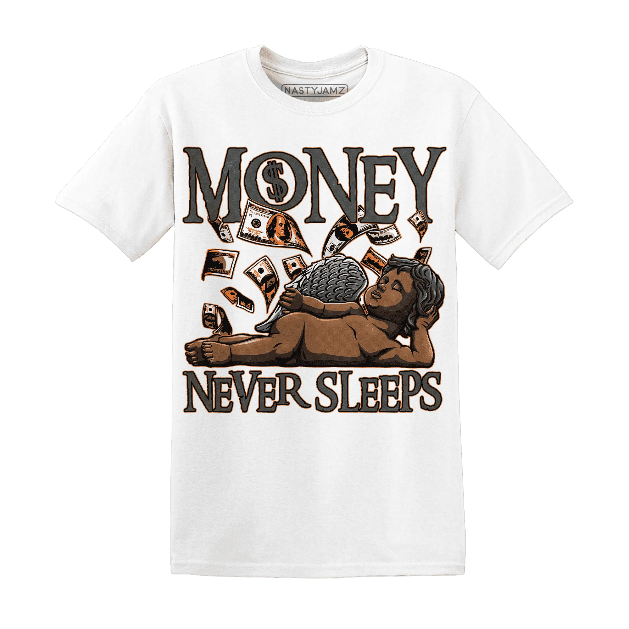 Fear-Pack-3s-T-Shirt-Match-Money-Never-Sleeps