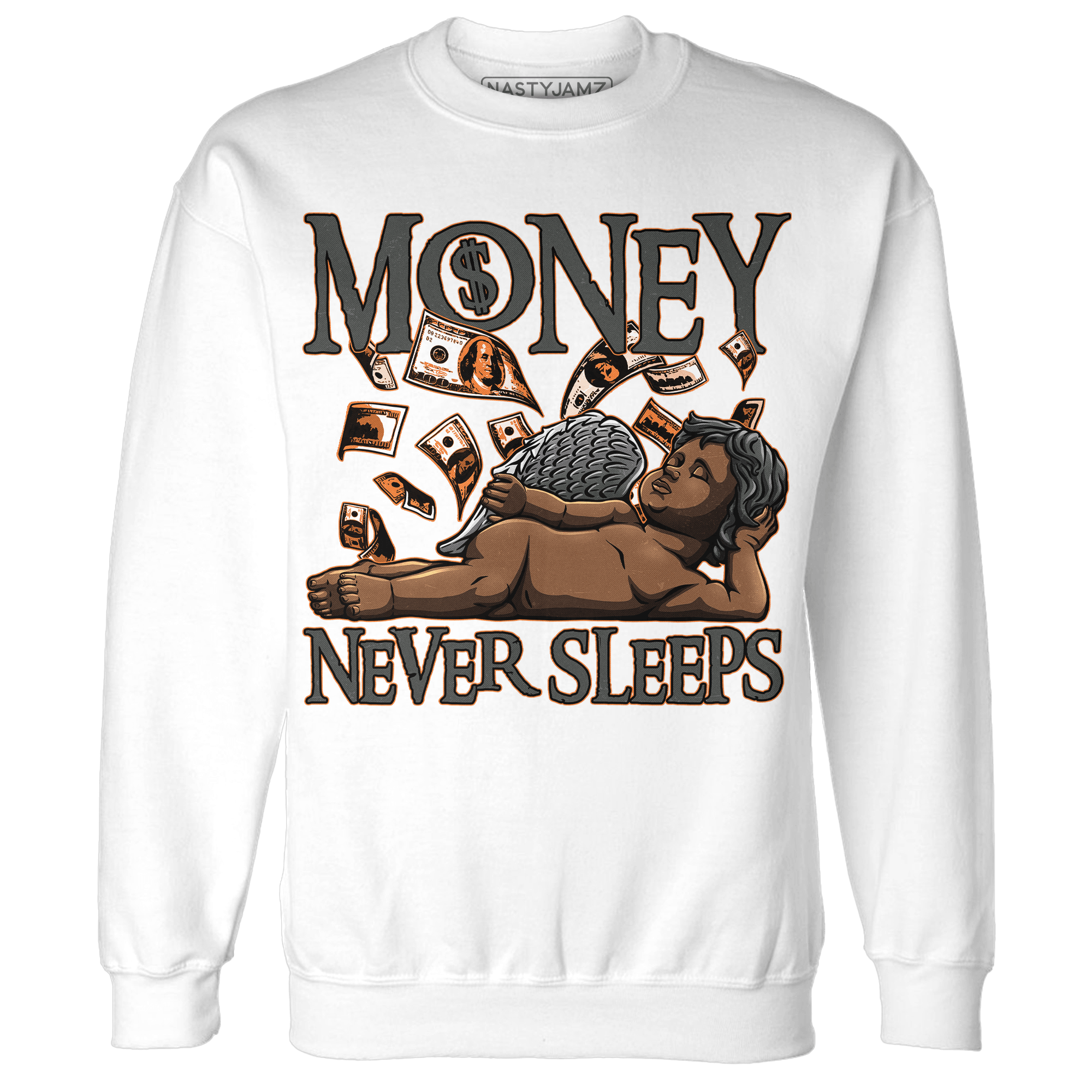 Fear Pack 3s Sweatshirt Match Money Never Sleeps - NastyJamz