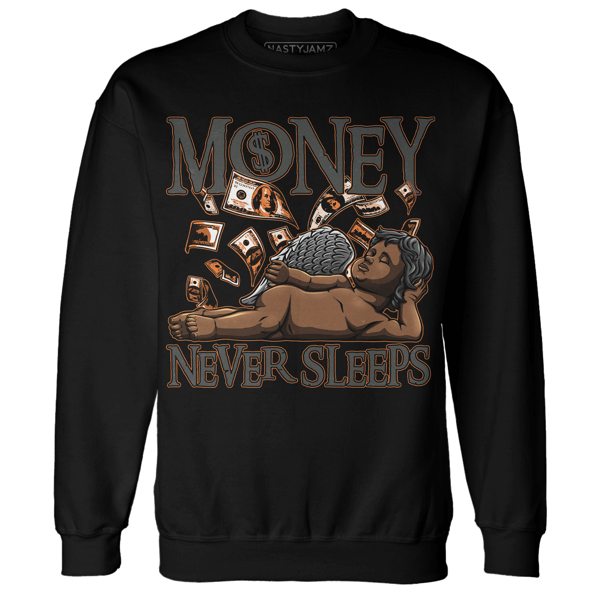 Fear Pack 3s Sweatshirt Match Money Never Sleeps - NastyJamz