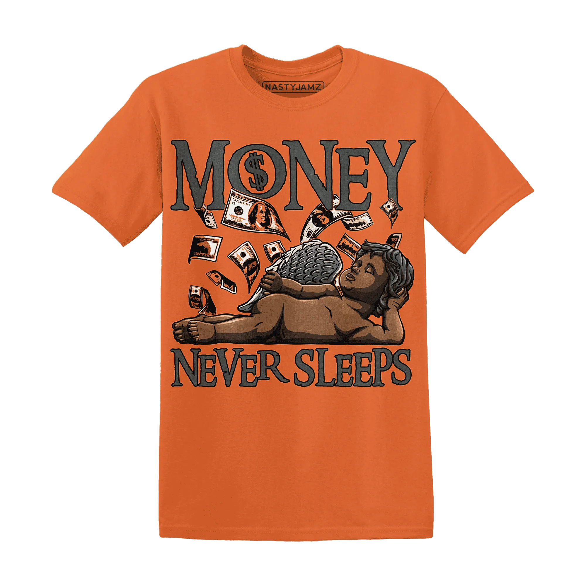 Fear-Pack-3s-T-Shirt-Match-Money-Never-Sleeps