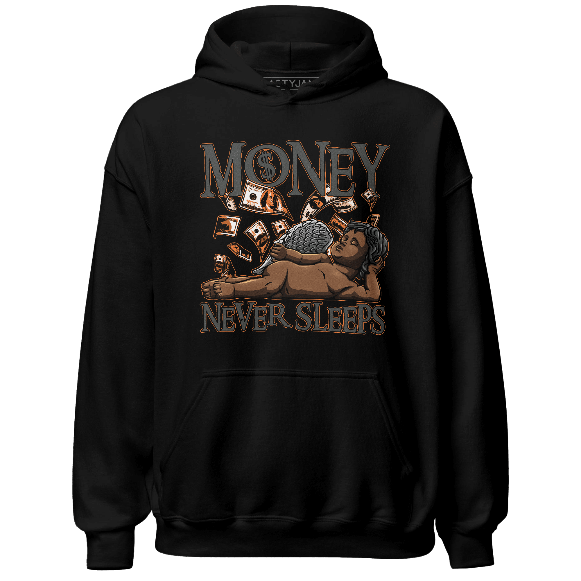 Fear Pack 3s Hoodie Match Money Never Sleeps - NastyJamz