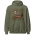 Olive 5s Hoodie Match Money Never Sleeps - NastyJamz