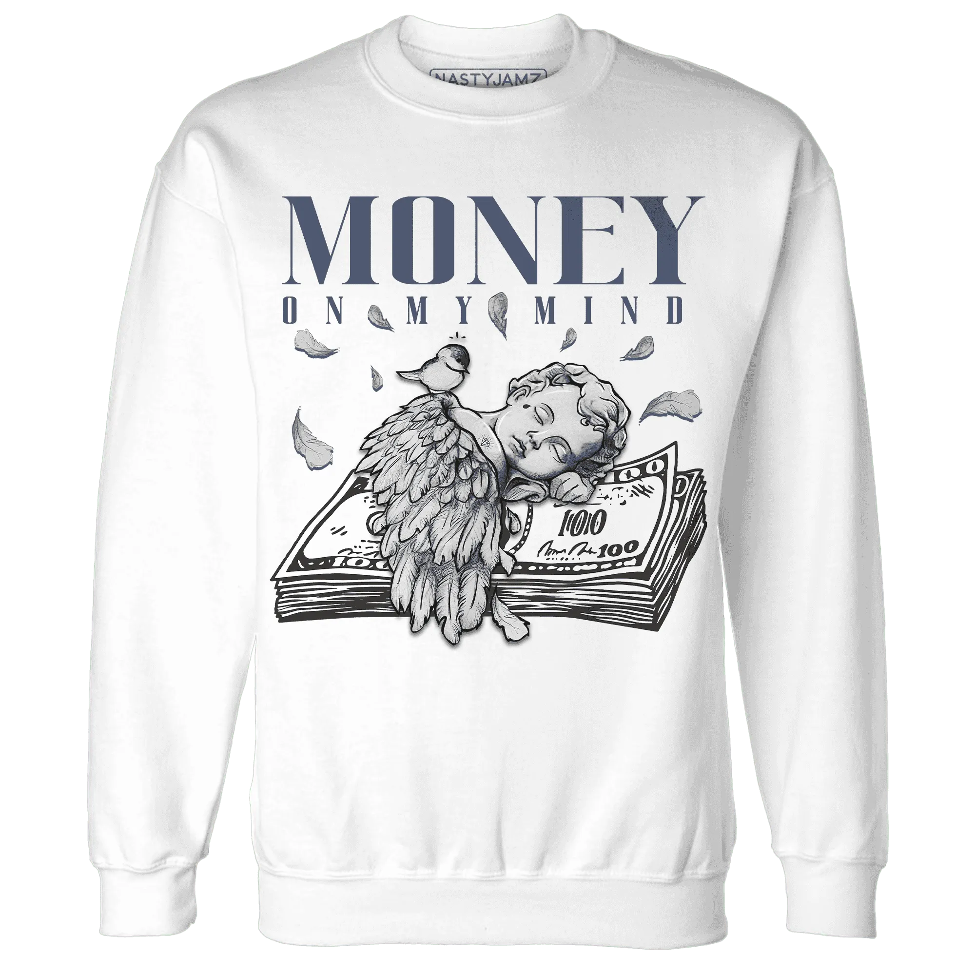 Low-Diffused-Blue-11s-Sweatshirt-Match-Money-On-My-Mind-Angel