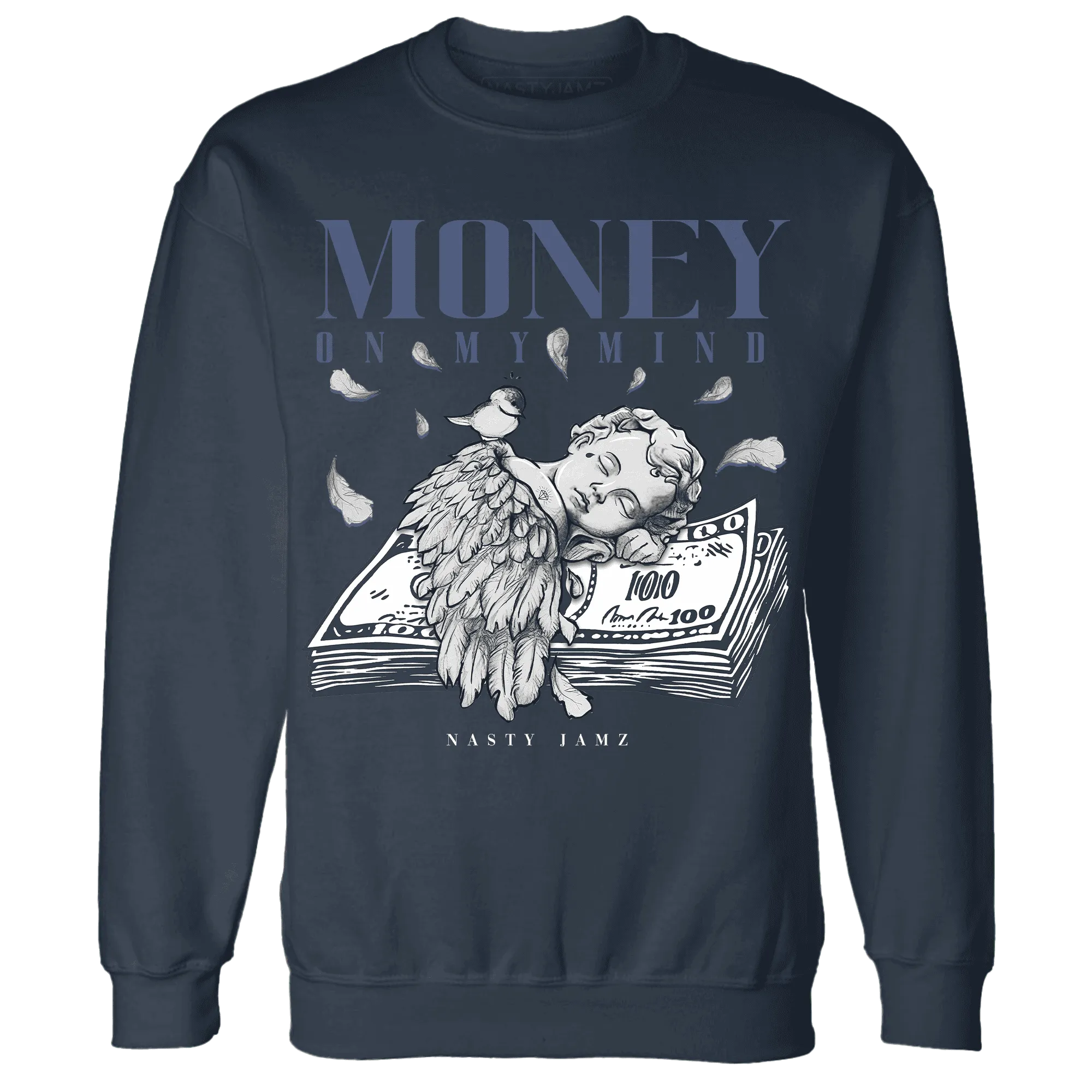 Low-Diffused-Blue-11s-Sweatshirt-Match-Money-On-My-Mind-Angel