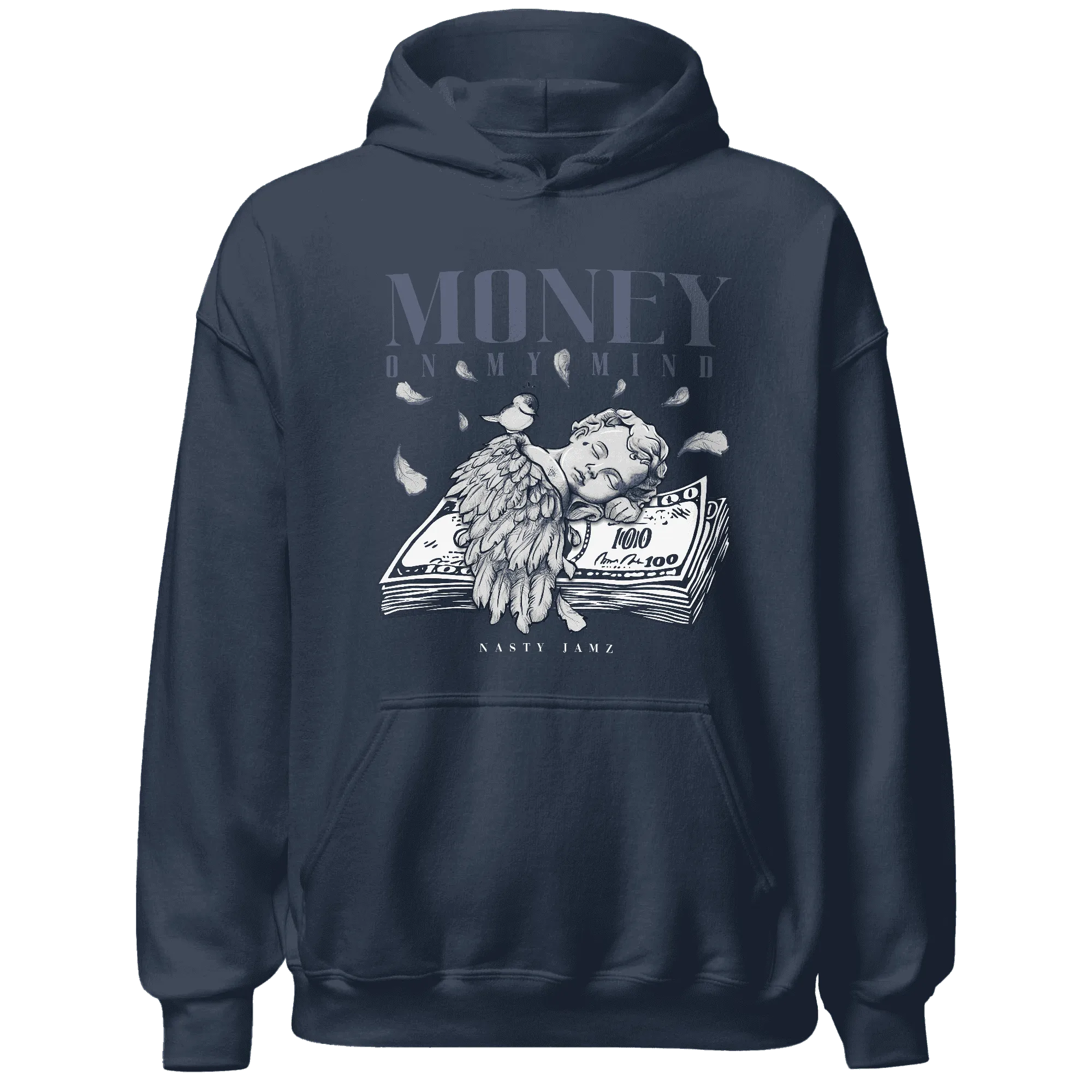 Low-Diffused-Blue-11s-Hoodie-Match-Money-On-My-Mind-Angel