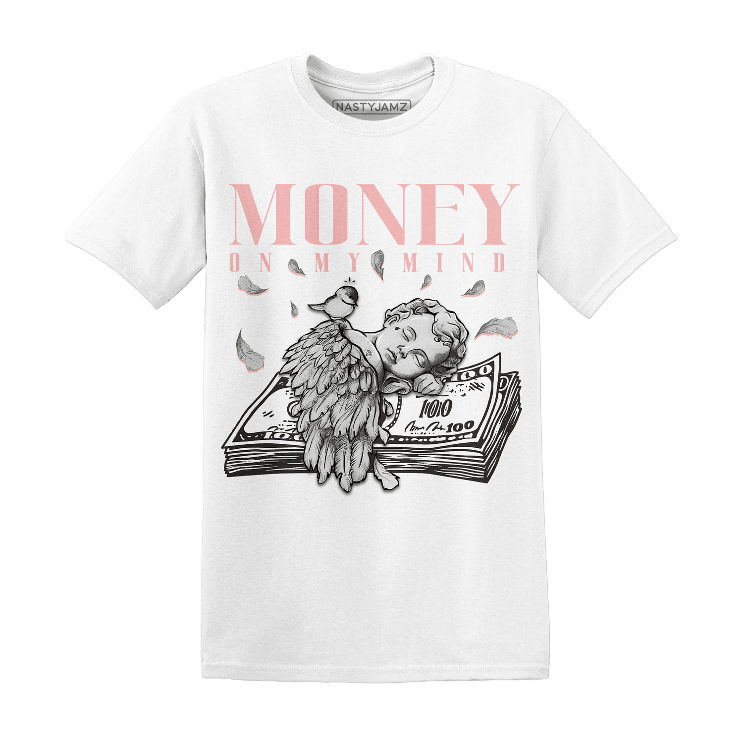 Low Legend Pink 11s T Shirt Match Money On My Mind Angel - NastyJamz