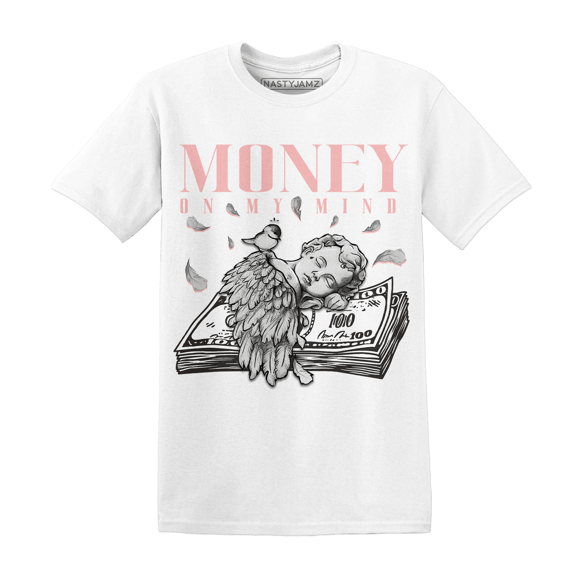 Low Legend Pink 11s T Shirt Match Money On My Mind Angel - NastyJamz