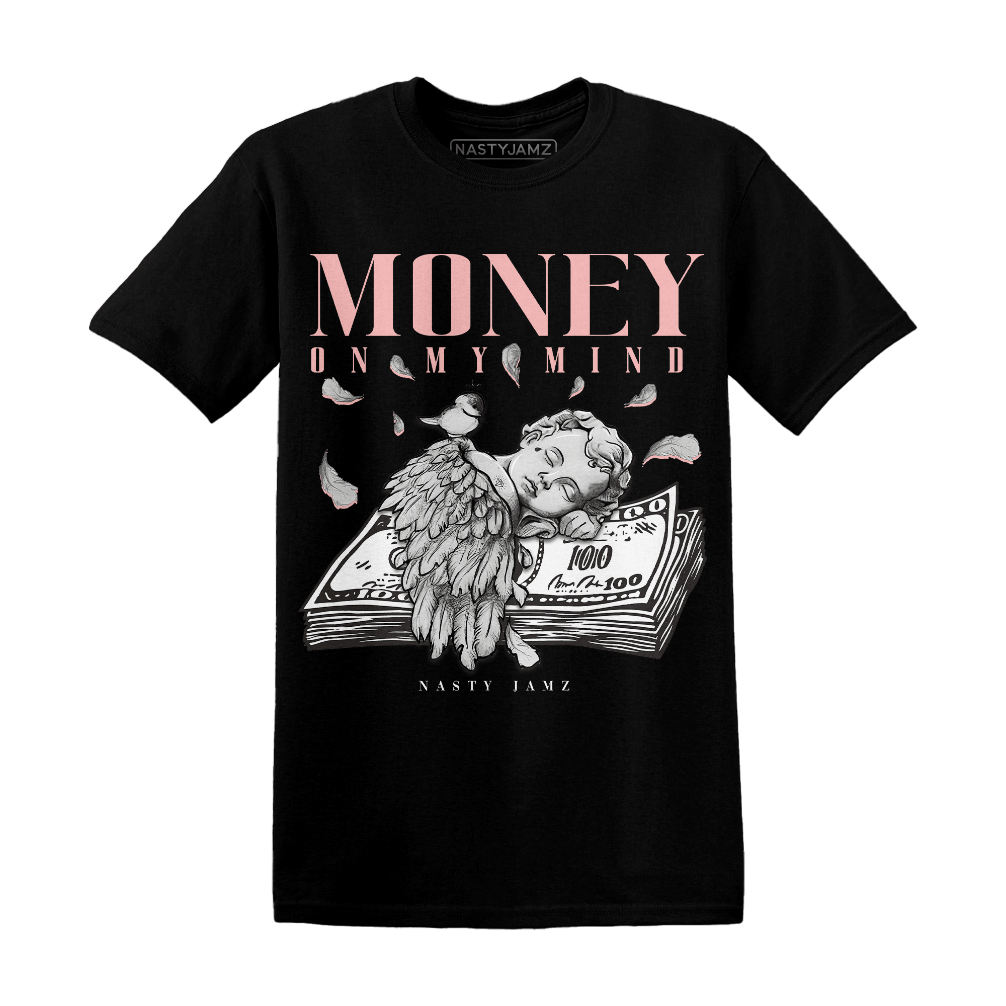 Low Legend Pink 11s T Shirt Match Money On My Mind Angel - NastyJamz