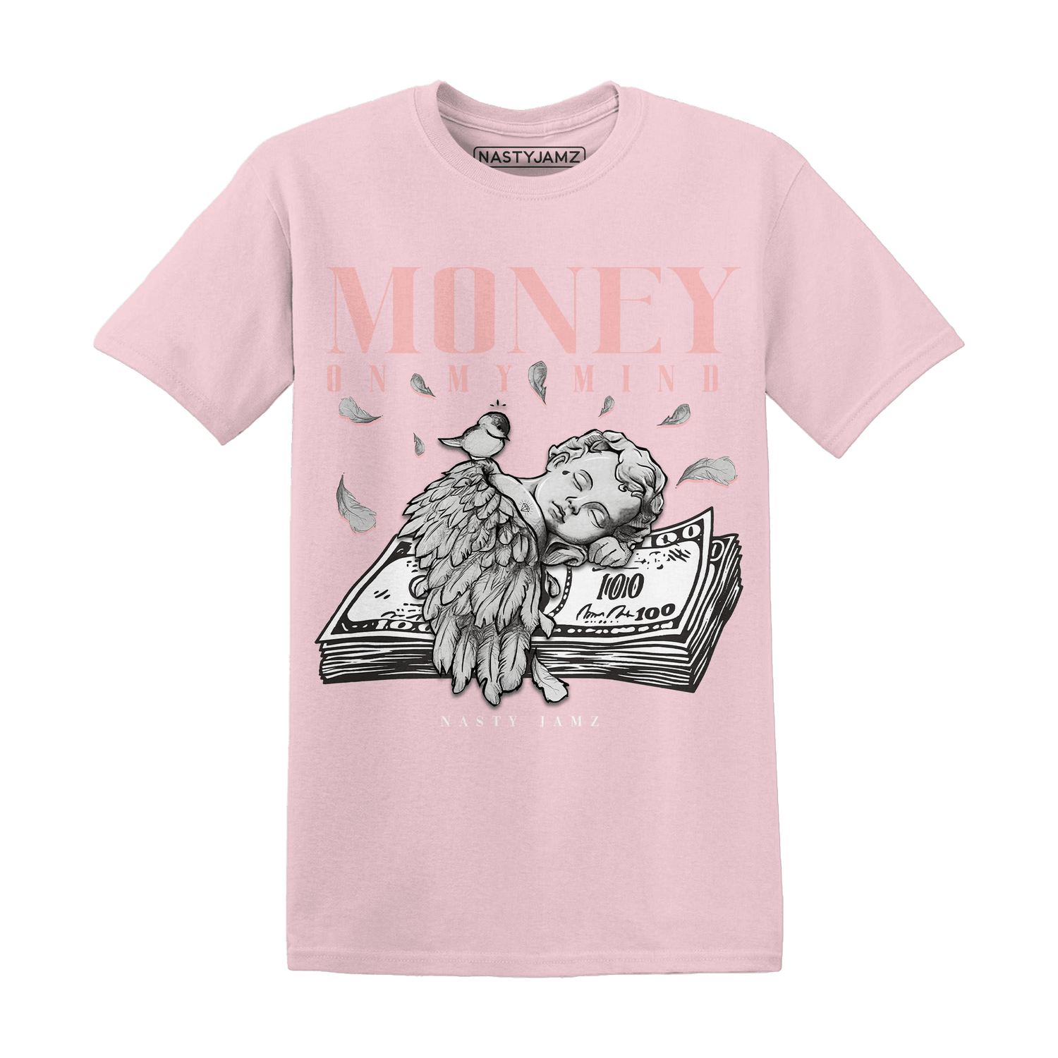 Low Legend Pink 11s T Shirt Match Money On My Mind Angel - NastyJamz