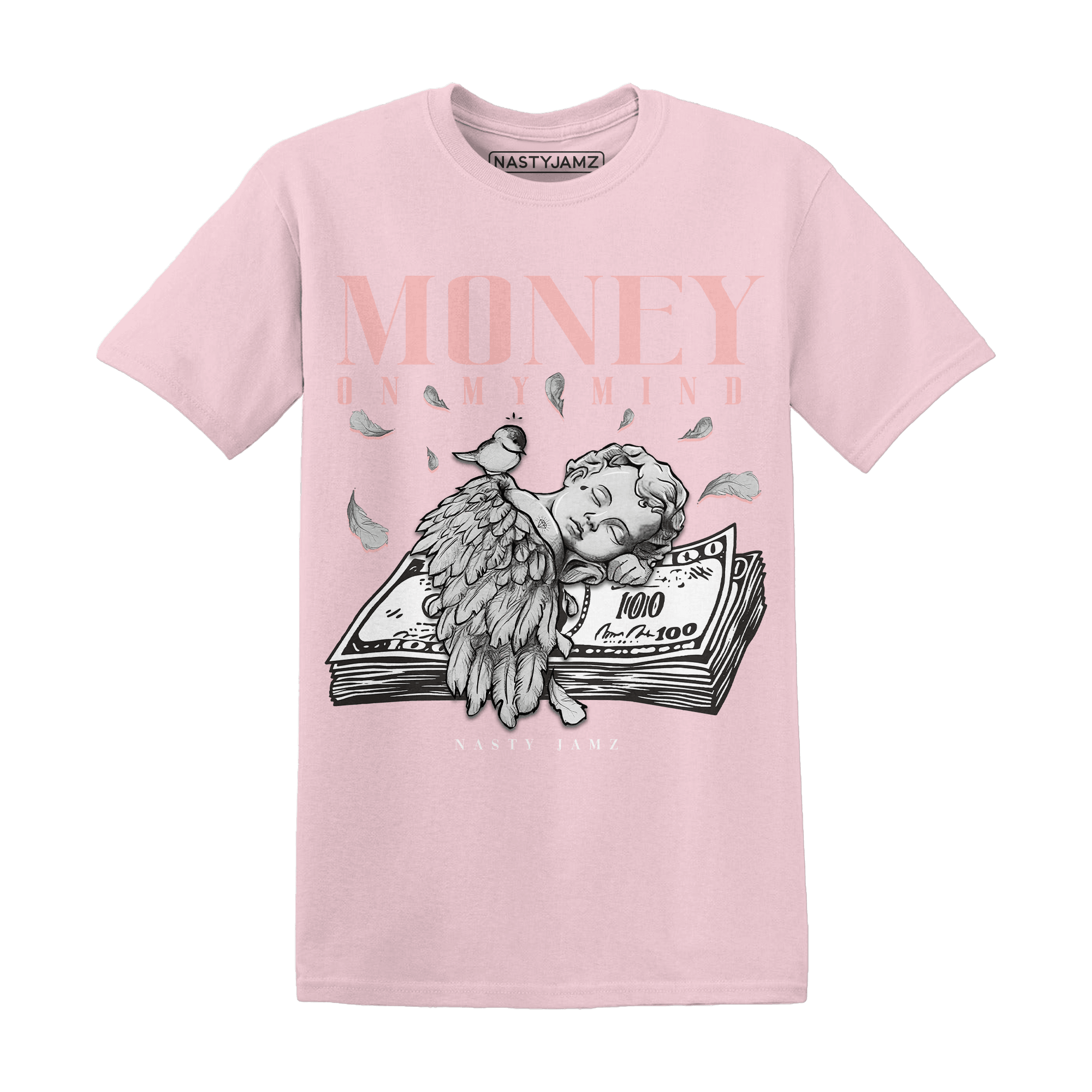 Low Legend Pink 11s T Shirt Match Money On My Mind Angel - NastyJamz