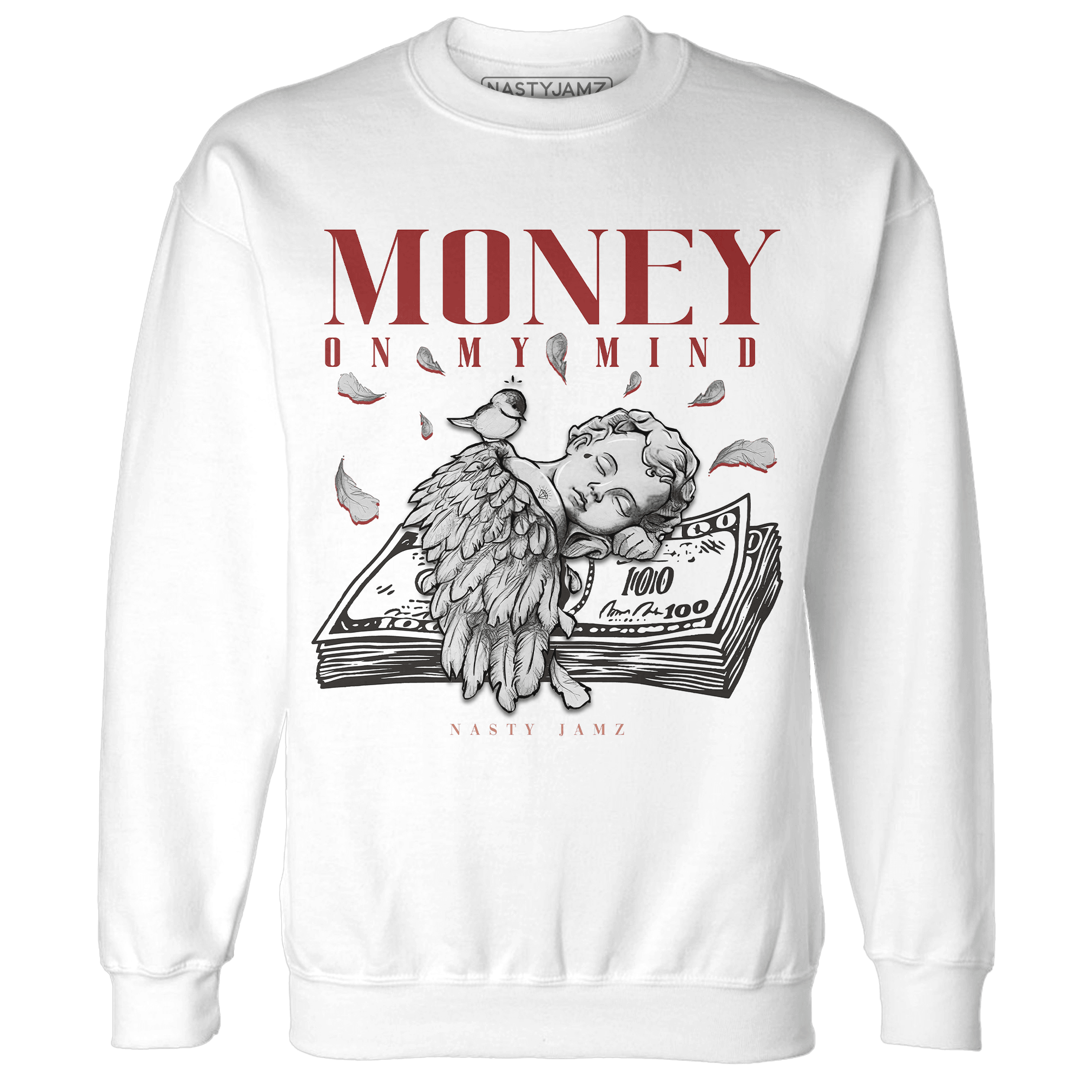 Dune Red 13s Sweatshirt Match Money On My Mind Angel - NastyJamz