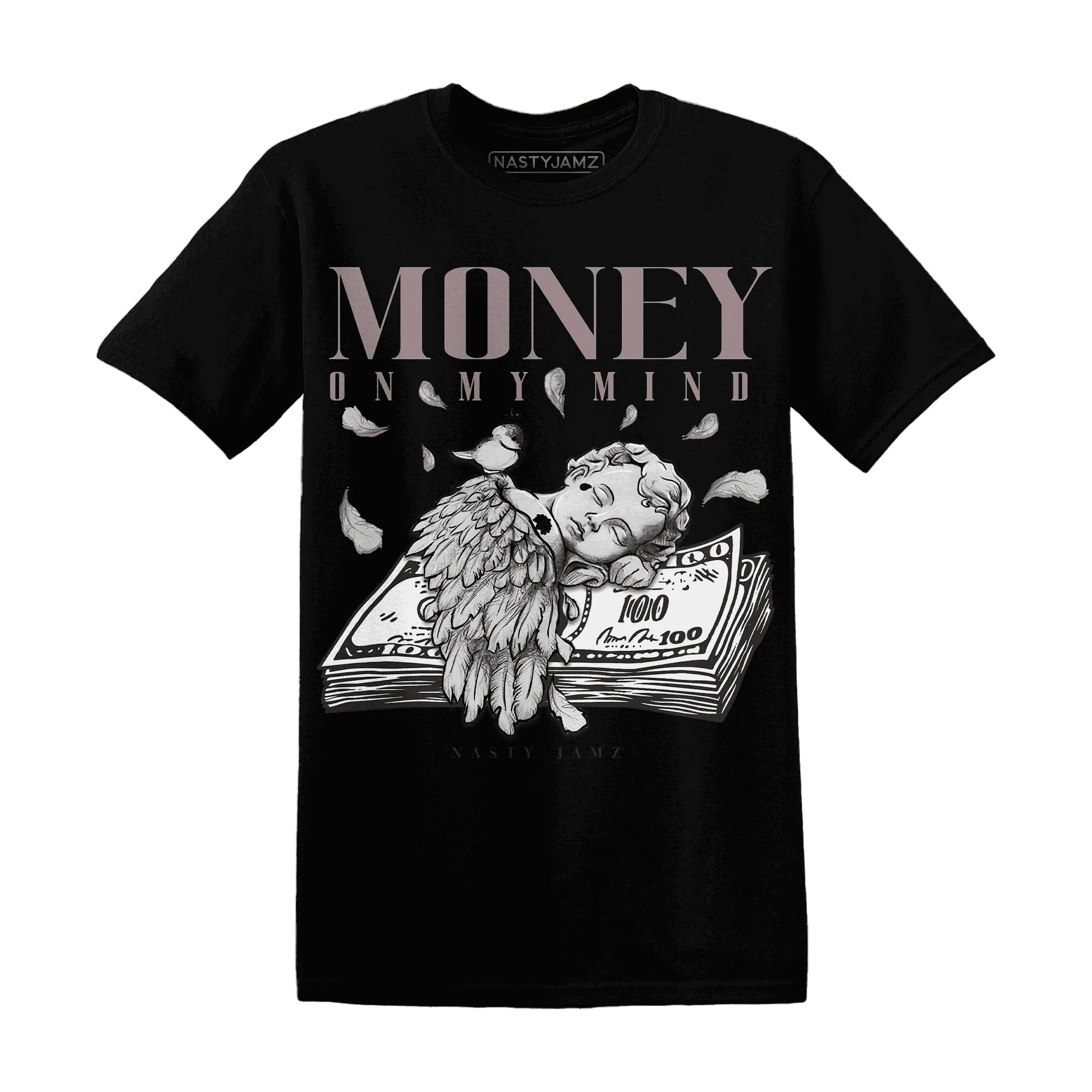 Black-Violet-Ore-3s-NastyJamz-T-Shirt-Match-Money-On-My-Mind-Angel