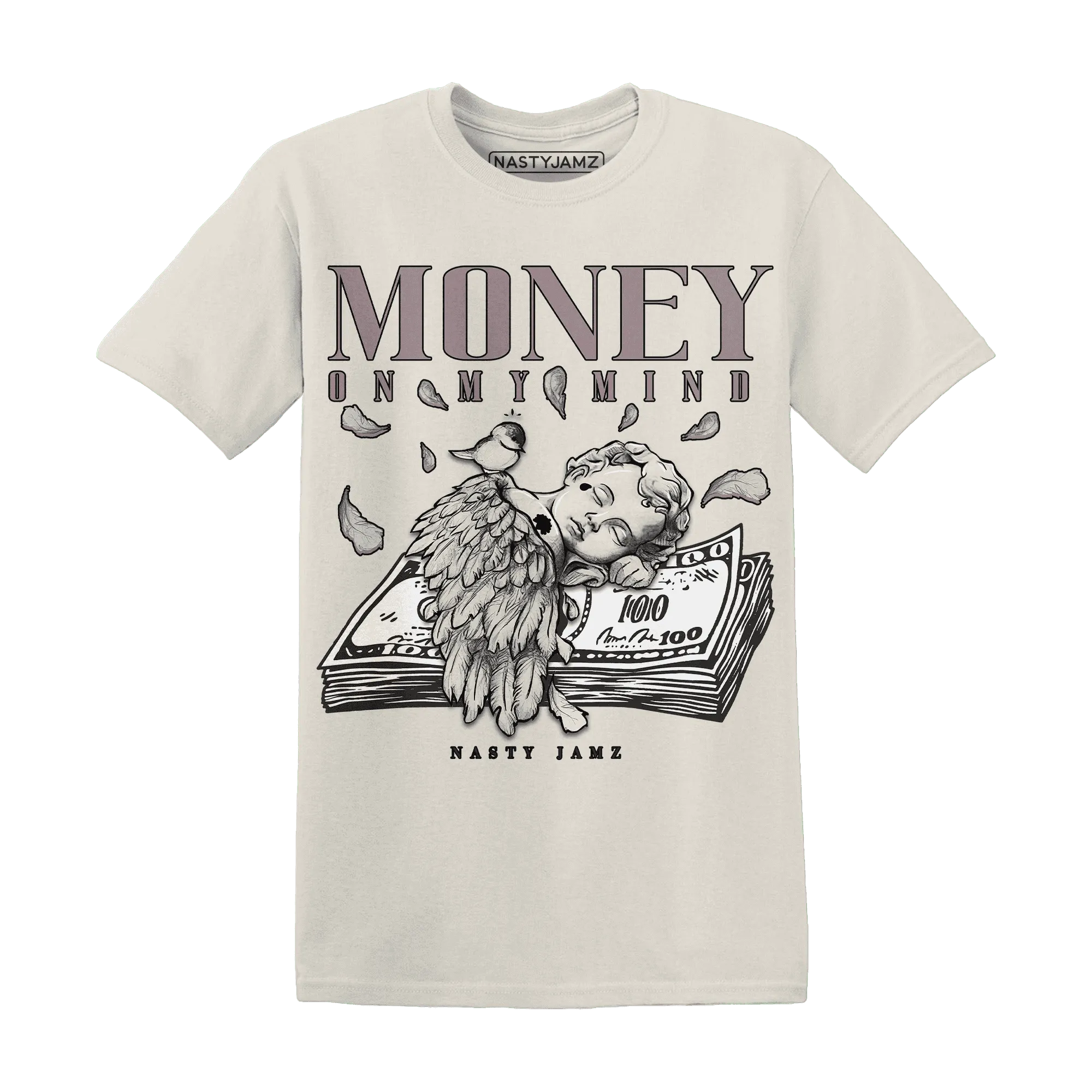 Black-Violet-Ore-3s-NastyJamz-T-Shirt-Match-Money-On-My-Mind-Angel