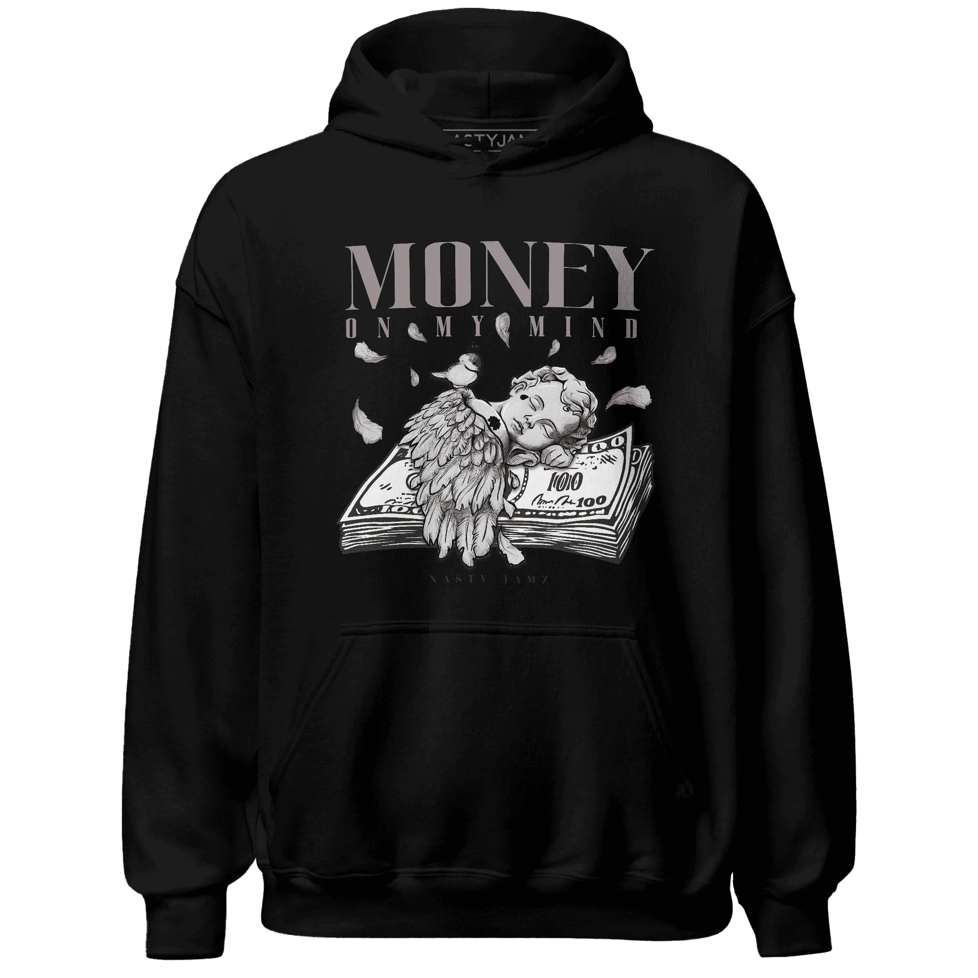 Black-Violet-Ore-3s-NastyJamz-Hoodie-Match-Money-On-My-Mind-Angel