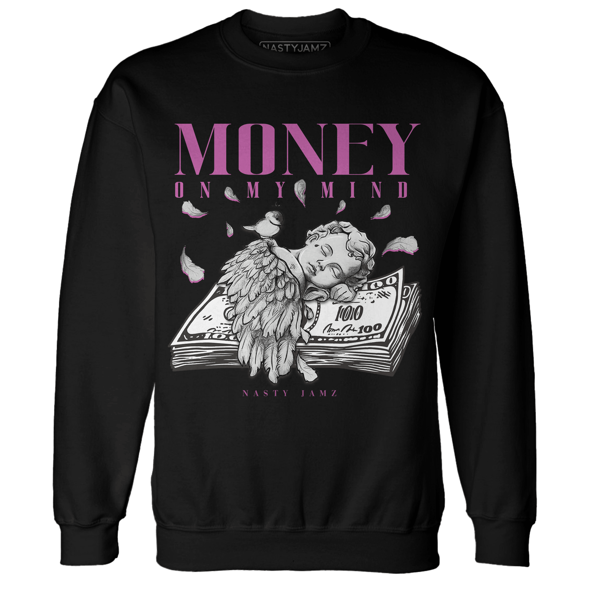 GS Hyper Violet 4s Sweatshirt Match Money On My Mind Angel - NastyJamz