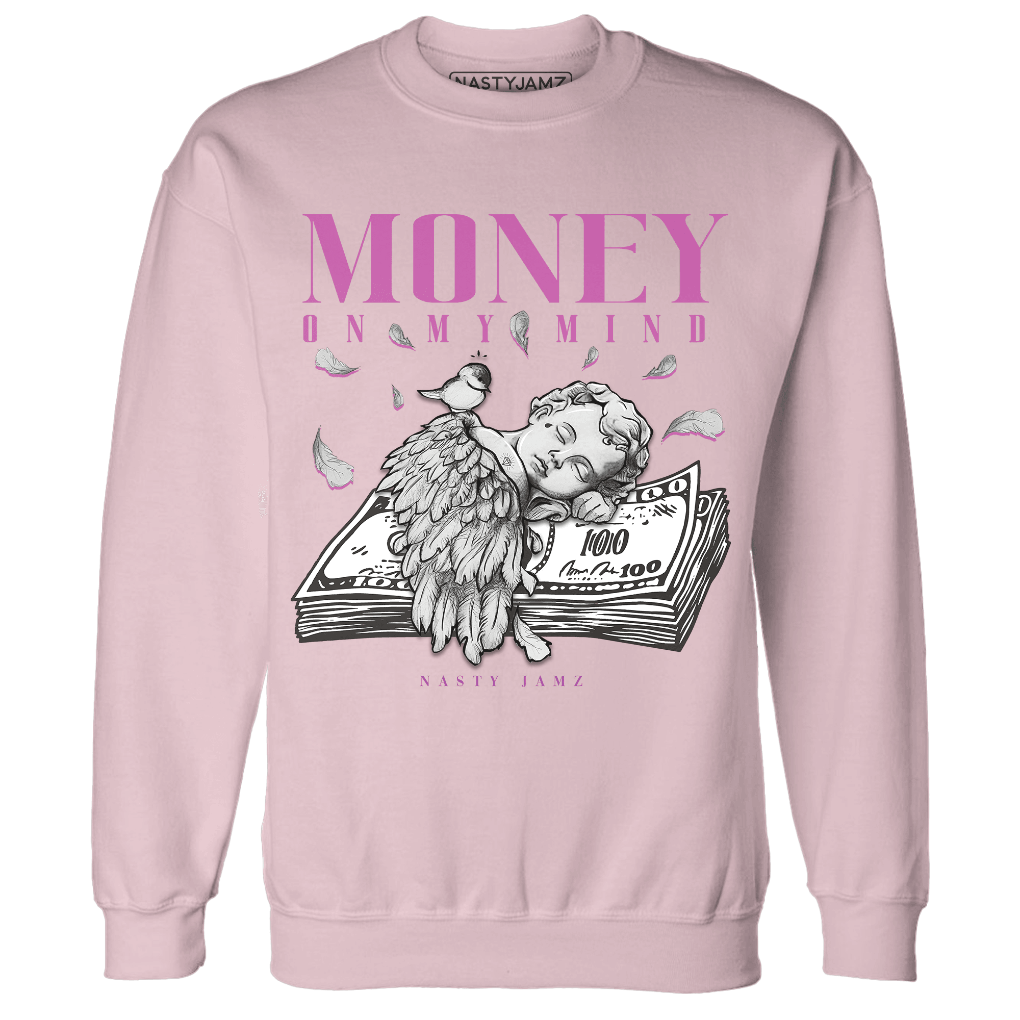 GS Hyper Violet 4s Sweatshirt Match Money On My Mind Angel - NastyJamz