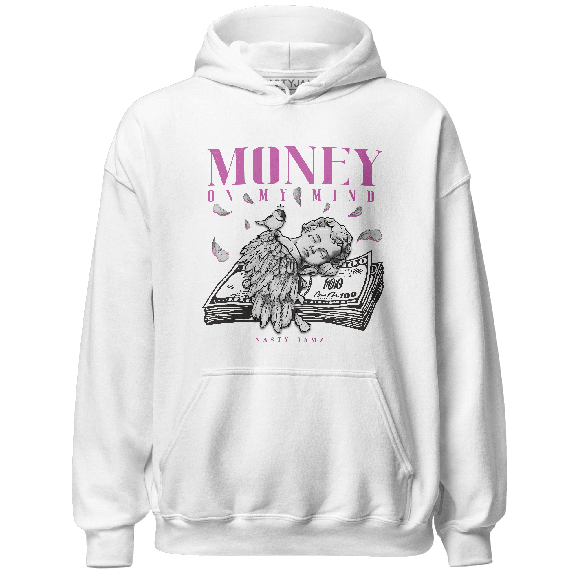 GS Hyper Violet 4s Hoodie Match Money On My Mind Angel - NastyJamz