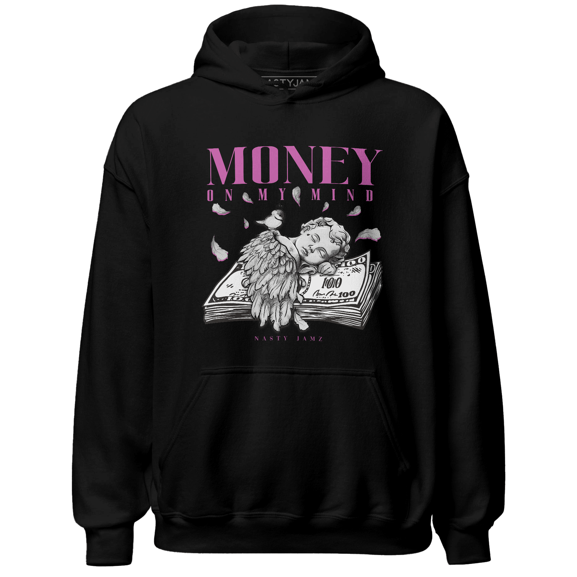 GS Hyper Violet 4s Hoodie Match Money On My Mind Angel - NastyJamz