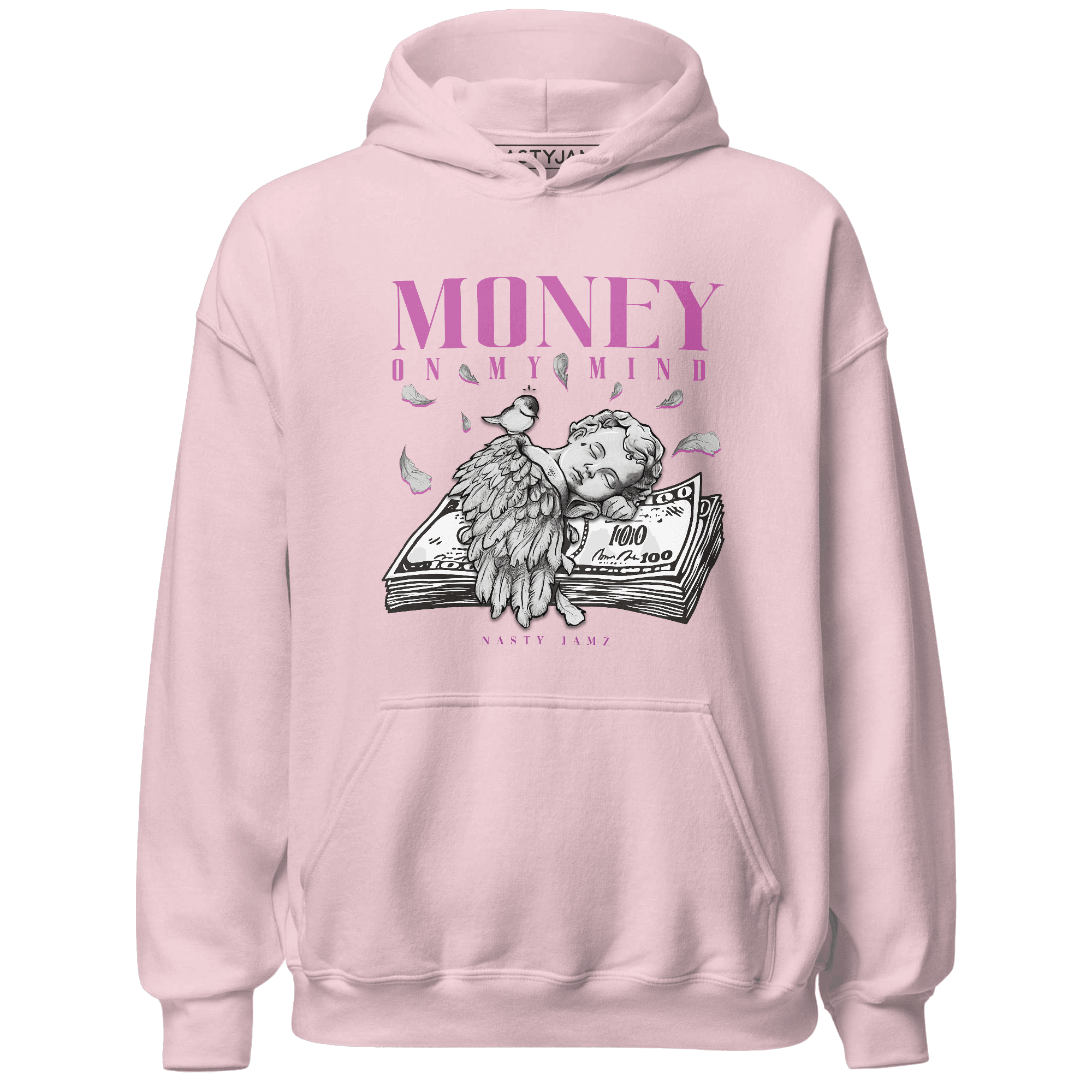 GS Hyper Violet 4s Hoodie Match Money On My Mind Angel - NastyJamz