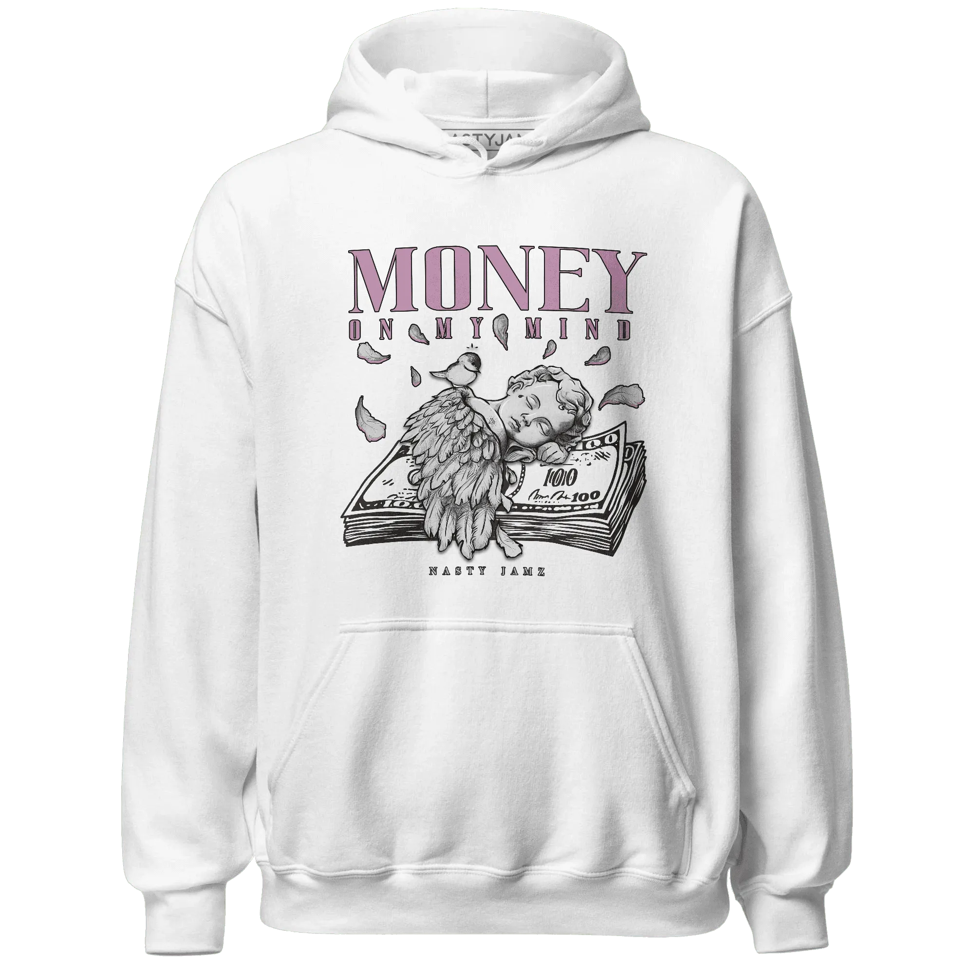 Orchid-Neutral-Grey-Black-White-4s-Hoodie-Match-Money-On-My-Mind-Angel