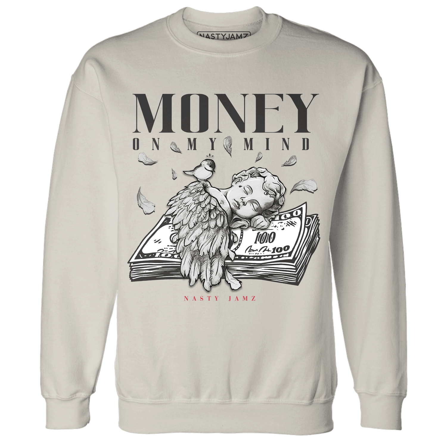 Jumman Jack University Red Sweatshirt Match Money On My Mind Angel - NastyJamz