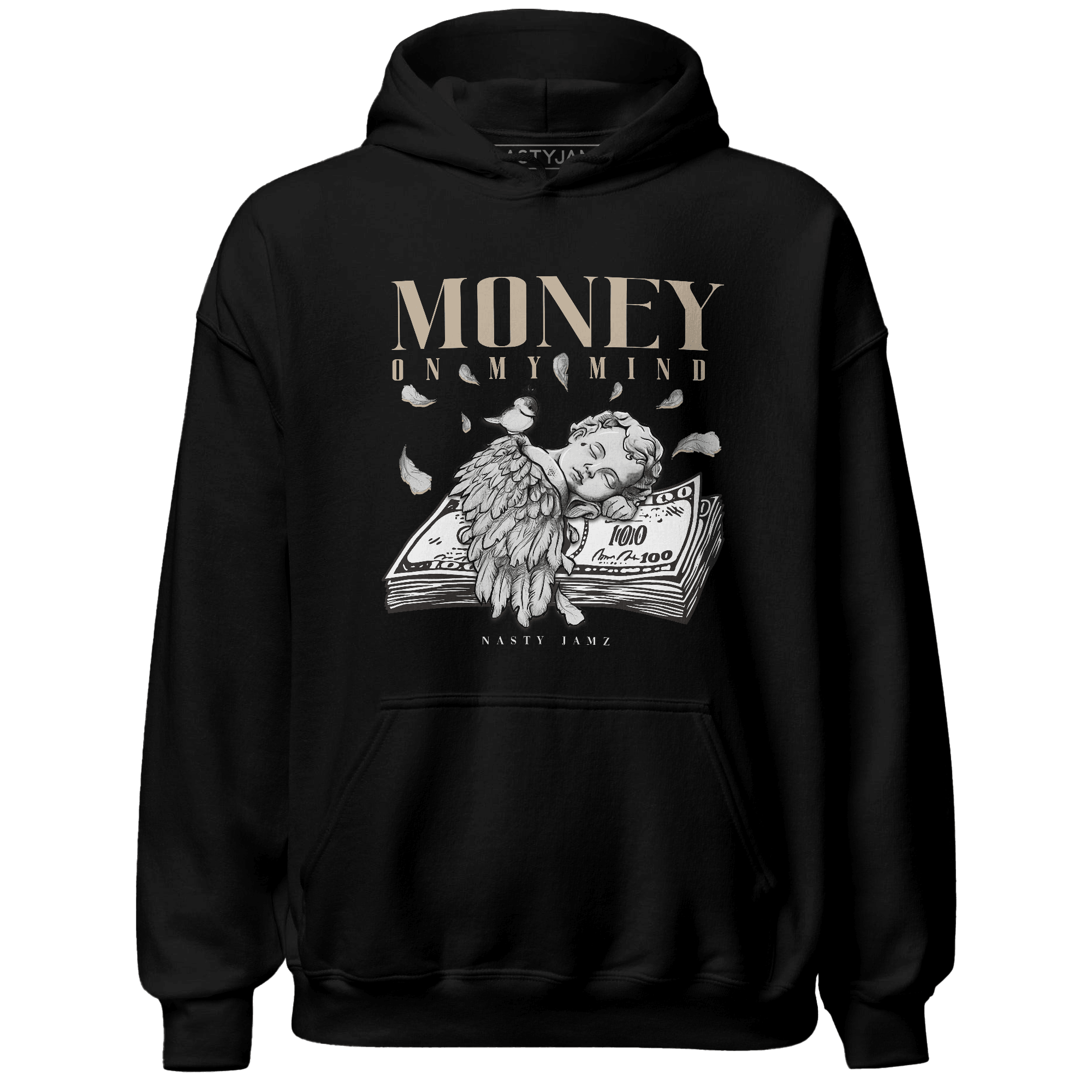 Latte 1s Hoodie Match Money On My Mind Angel - NastyJamz