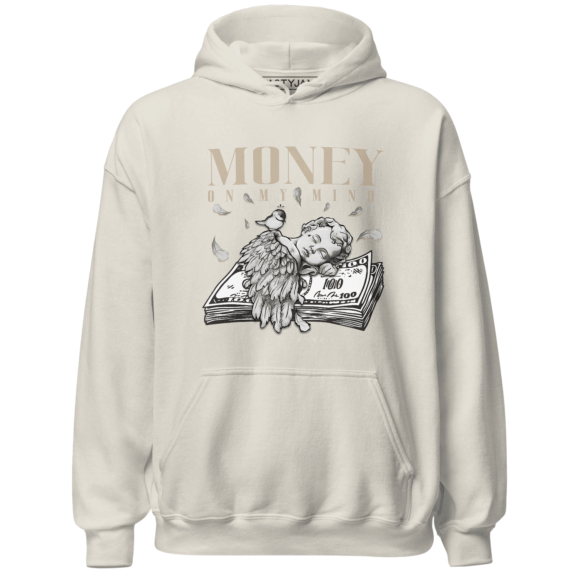 Latte 1s Hoodie Match Money On My Mind Angel - NastyJamz