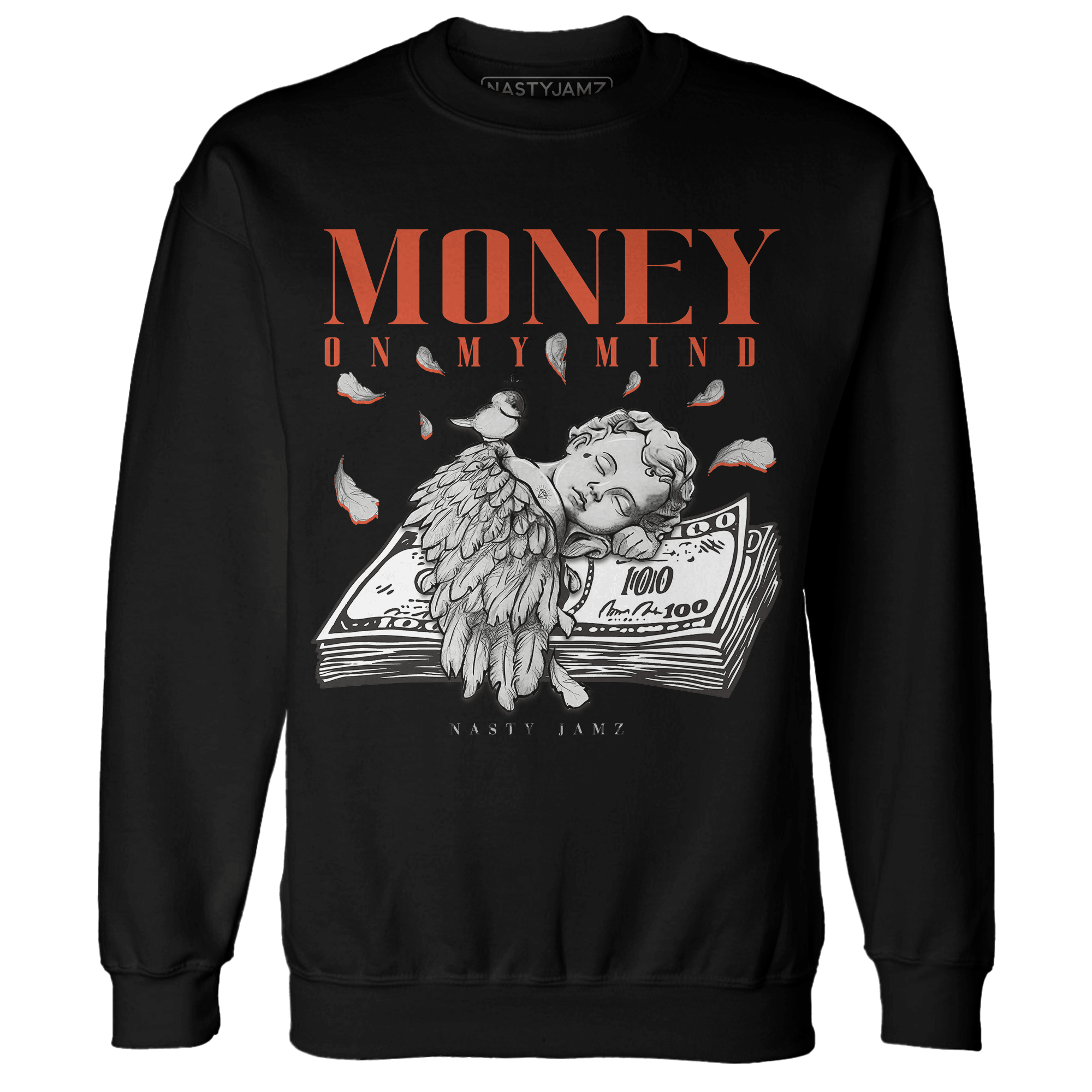 Georgia Peach 3s Sweatshirt Match Money On My Mind Angel - NastyJamz